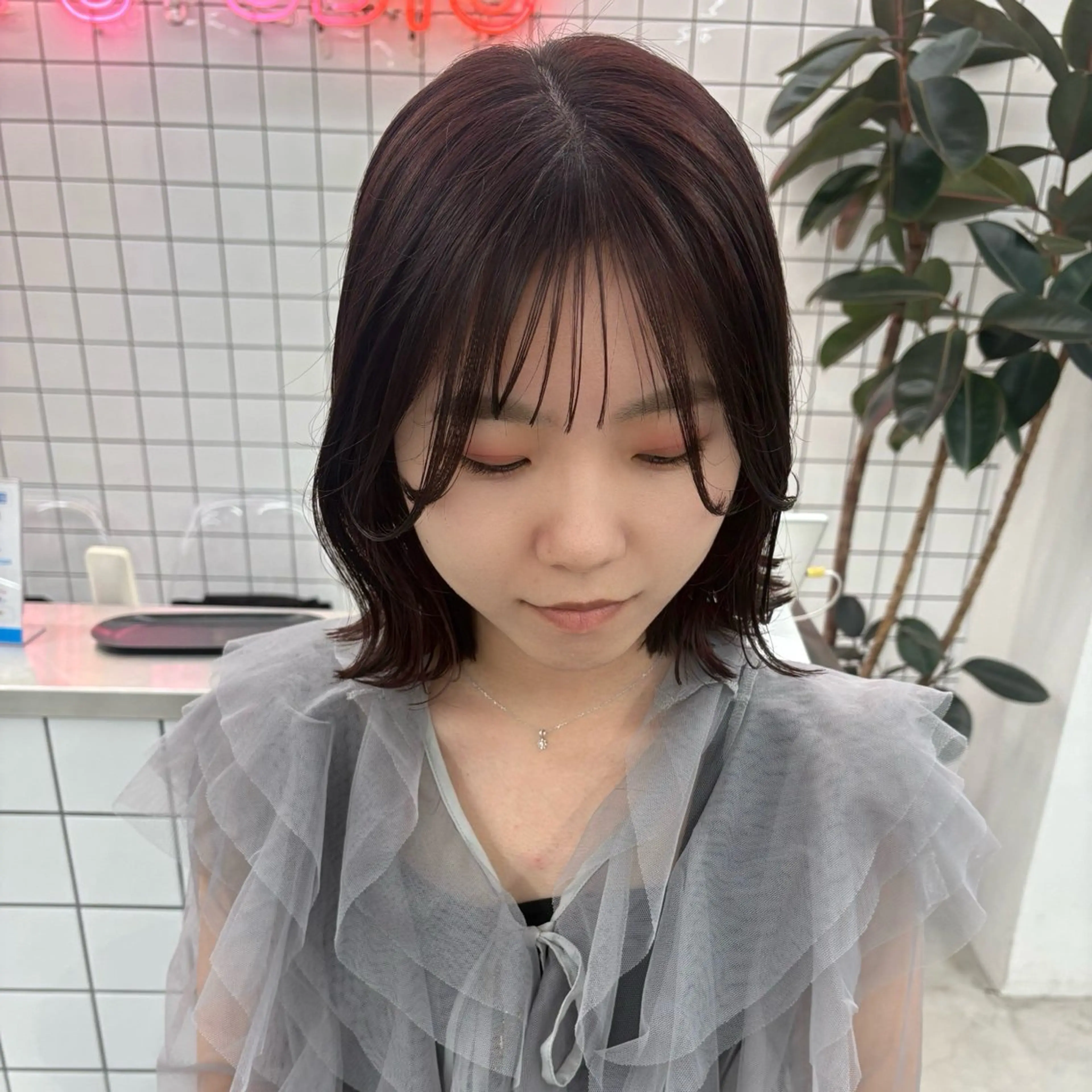 ミディアム カラー ヘアセット 矢場町/8時-22時 JILLSTUDIOのヘアスタイル