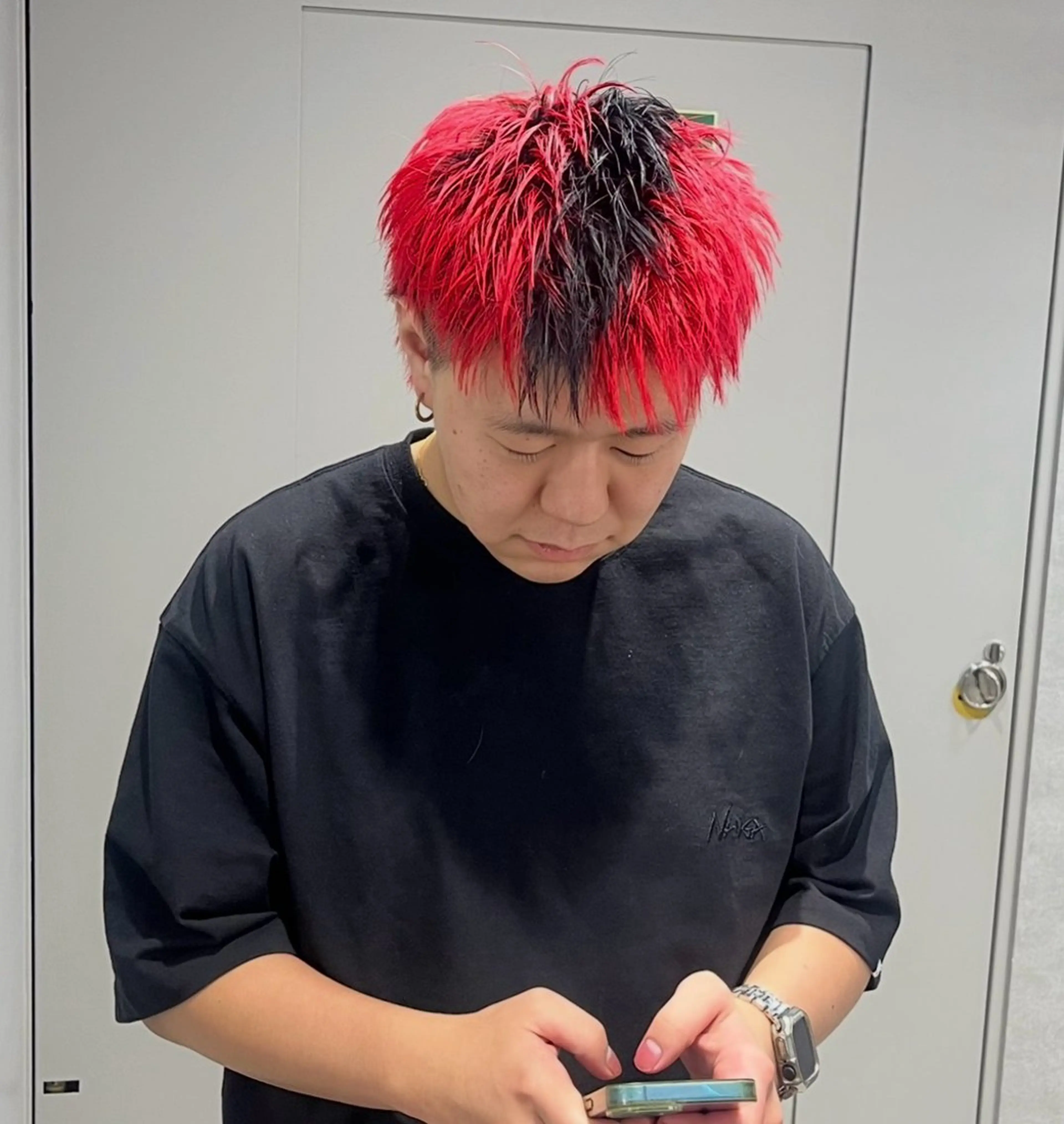 ショート カラー パーマ メンズ メンズハイトーン スパイキーショート デザインカラー ハイトーンカラー ショートヘア カット ヘアカラー 🔥メンズ 特化🔥菊水皐暉🔥のヘアスタイル