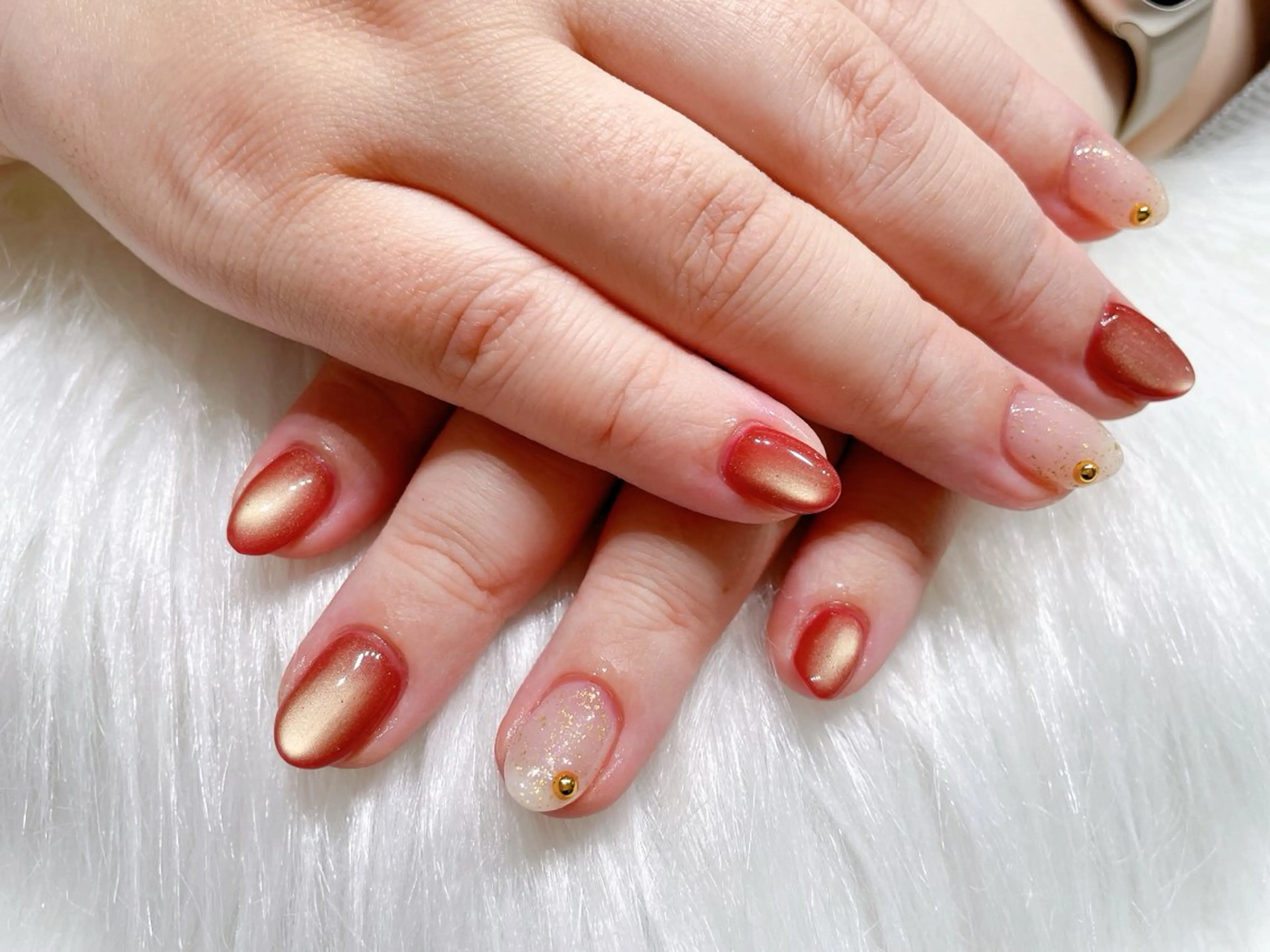 ネイル ハンドネイル リスブラン AYUMI 🍎のネイルデザイン