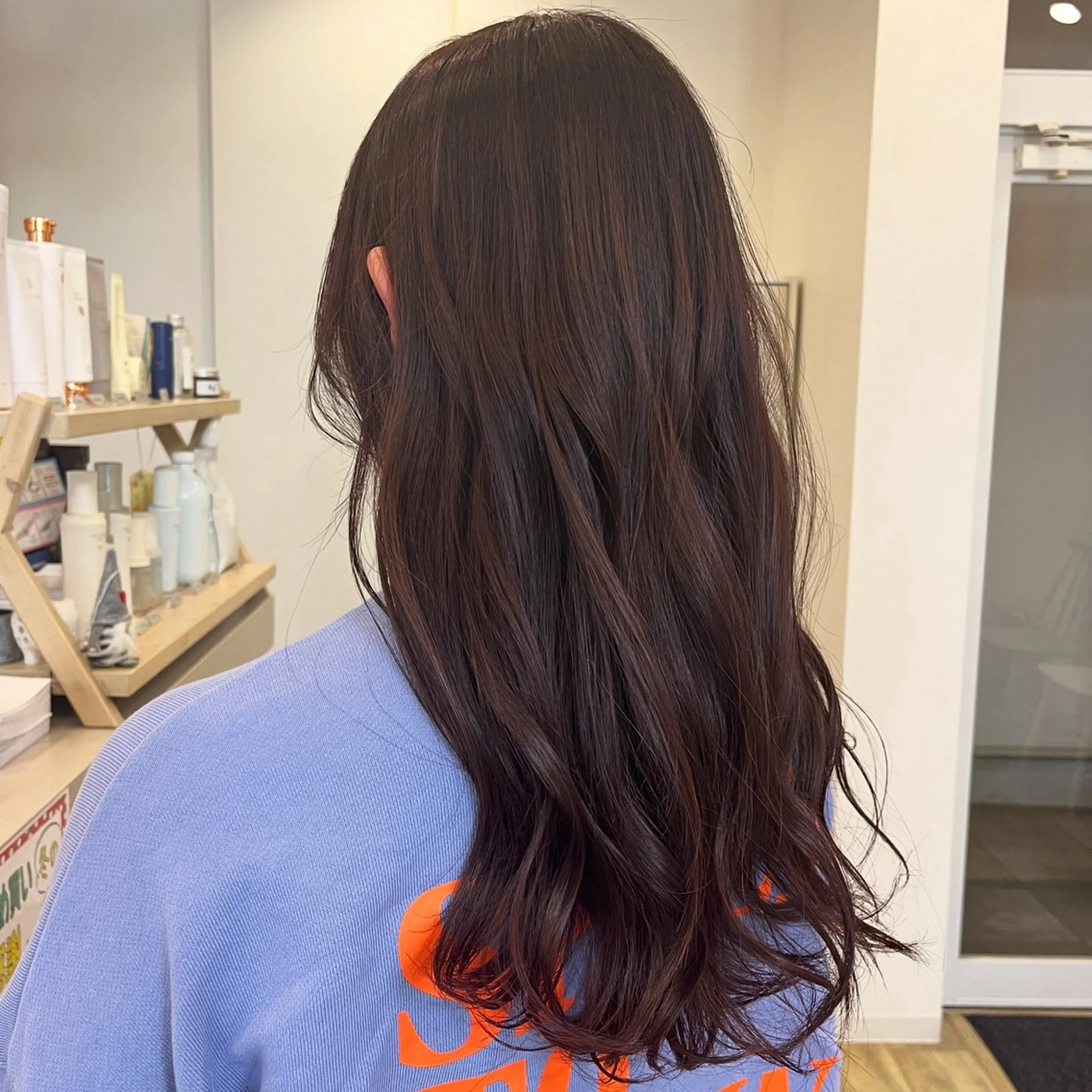 カラー ラベンダーカラー ピンクカラー ピンクラベンダー 高村 りなのヘアスタイル