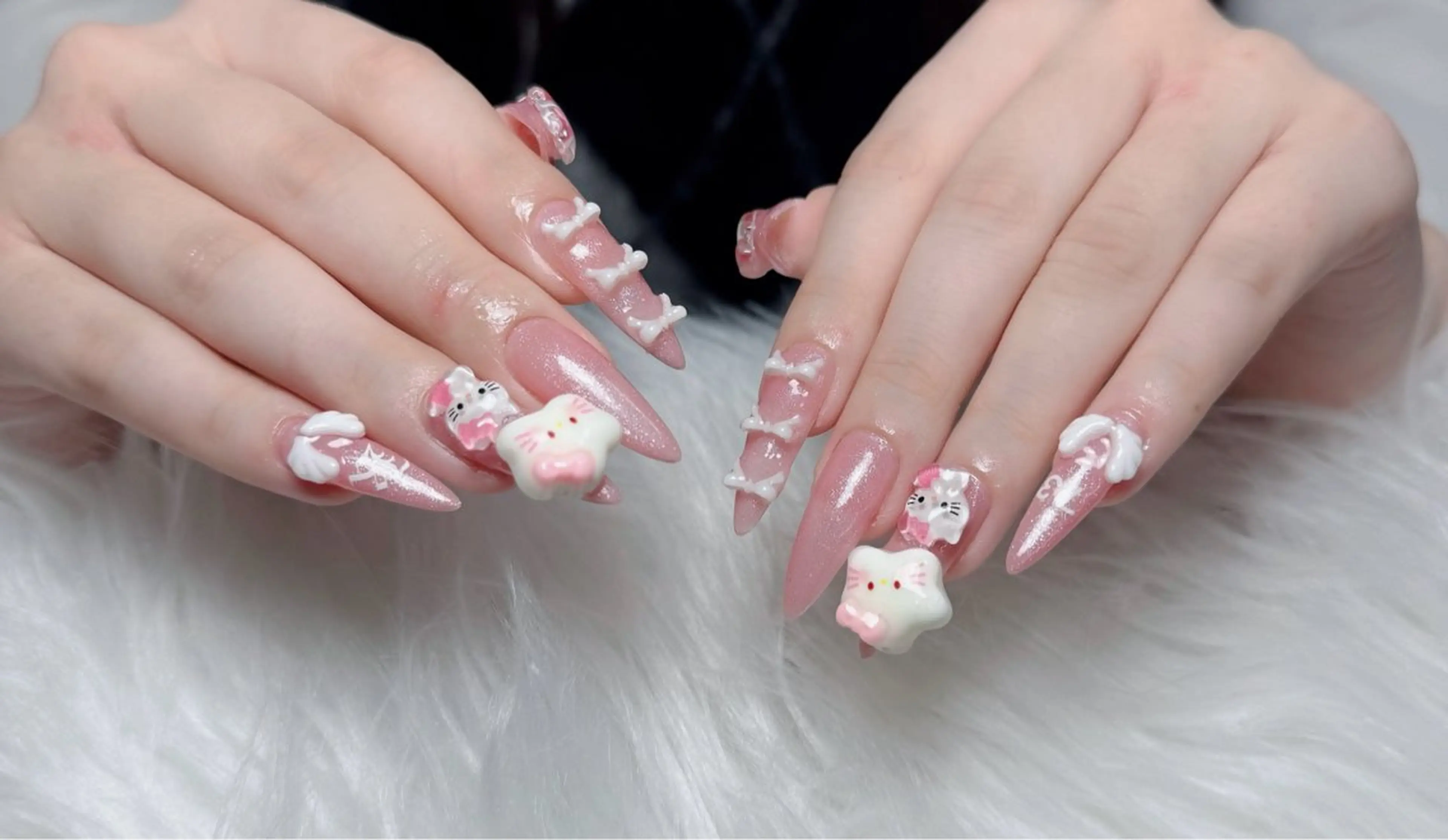 ネイル アートネイル フレンチネイル ジェルネイル 韓国ネイル マグネットネイル ハンドネイル Lenie Nail Salonのネイルデザイン