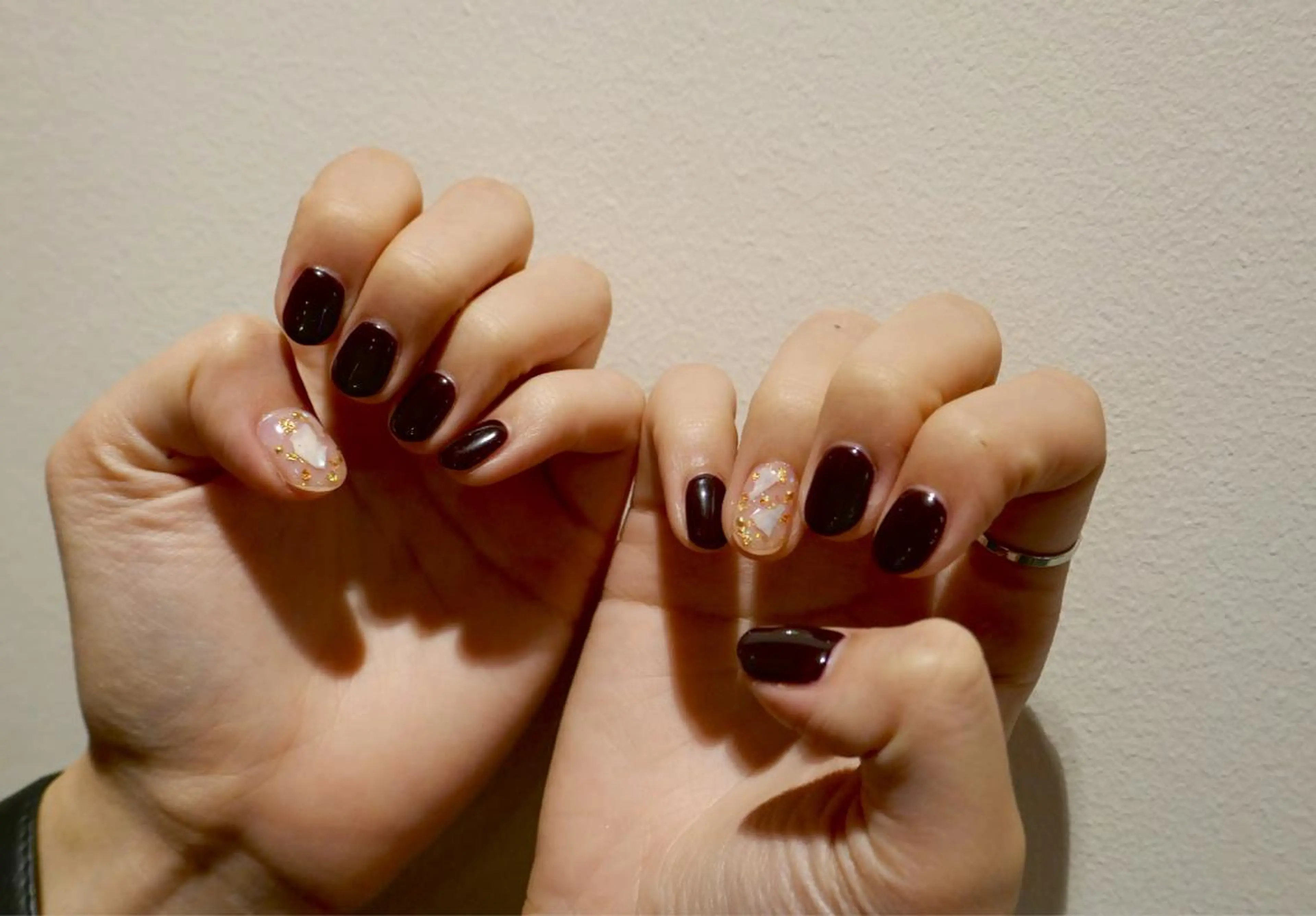 ネイル ボルドー ワンカラーネイル シンプルネイル revia所属・ERI Nailistのネイルデザイン