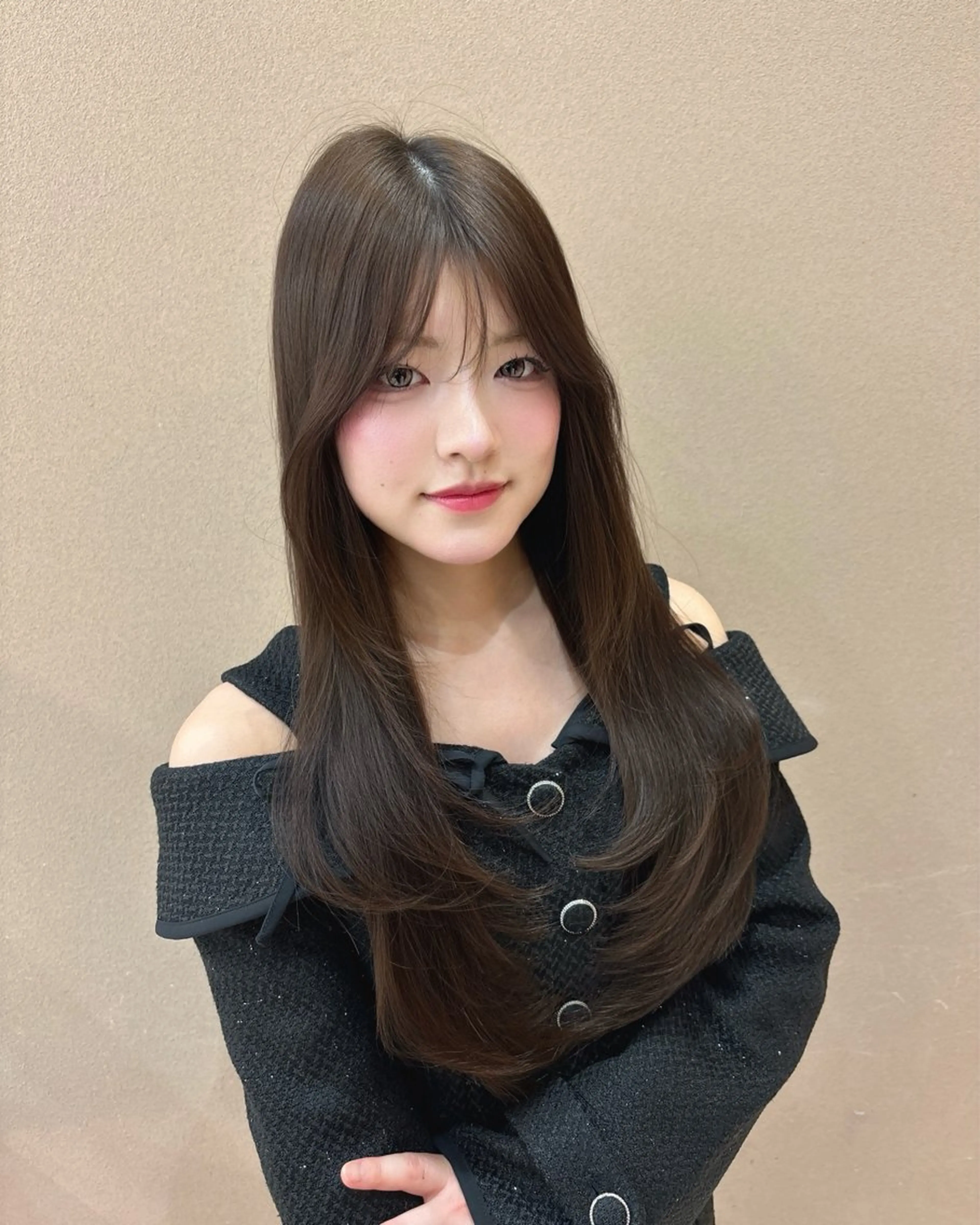 ロング カット ヘアカラー トリートメント ブリーチなし 透明感カラー/松沢のヘアスタイル