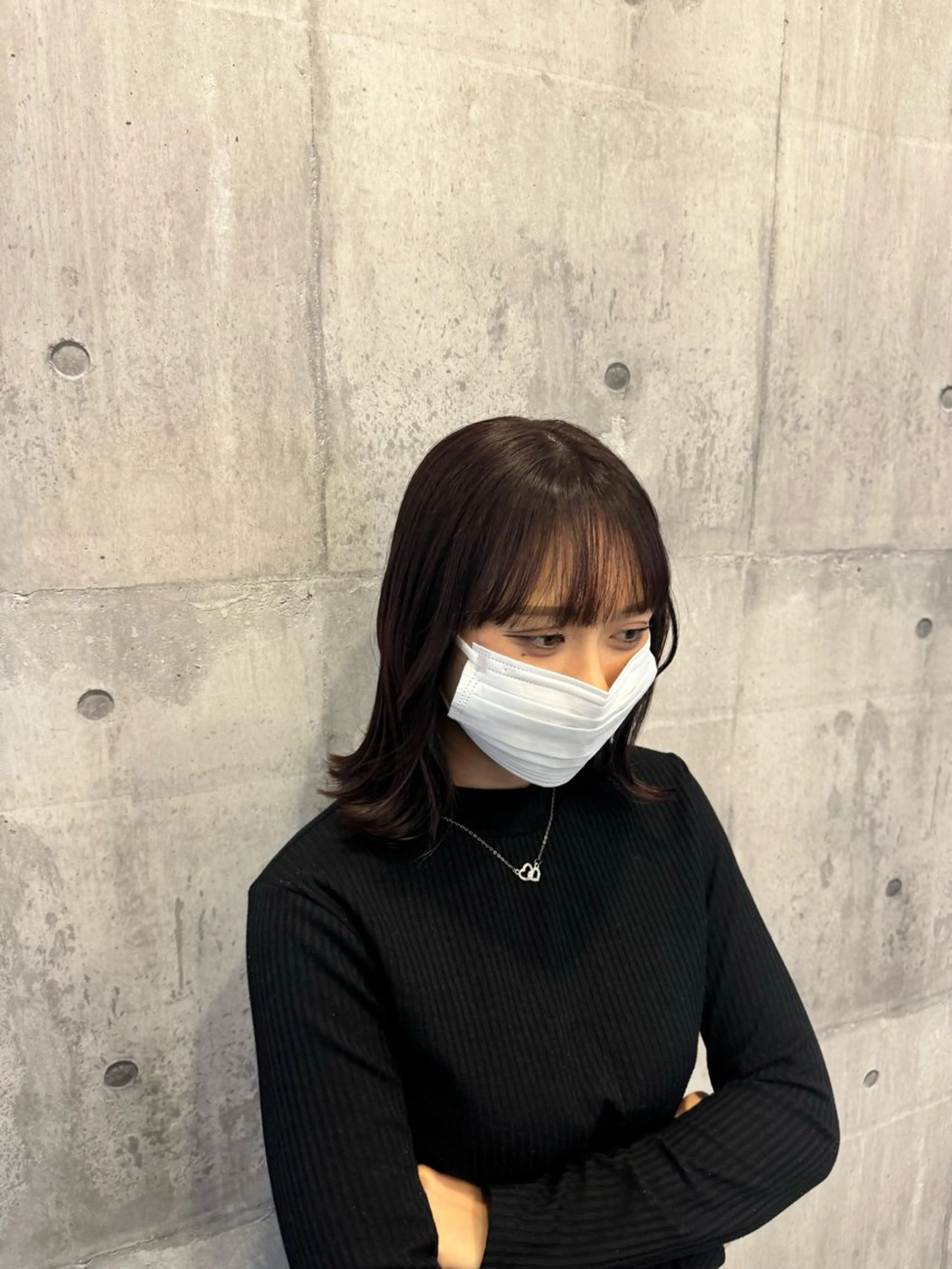 ミディアム カット ヘアカラー トリートメント yuimarl切田 はじめ✨のヘアスタイル