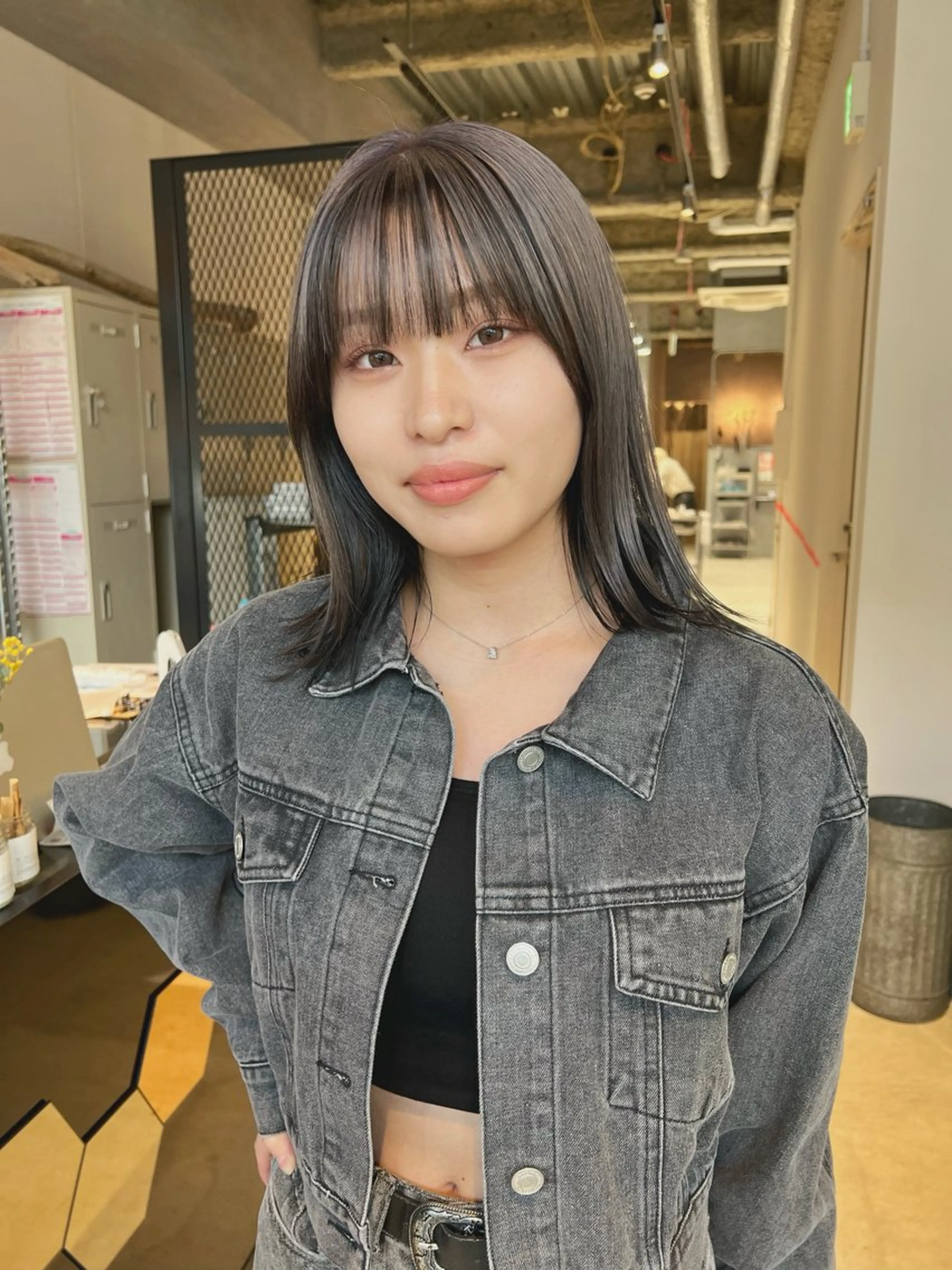 ミディアム カット ヘアカラー 大澤 叶方のヘアスタイル