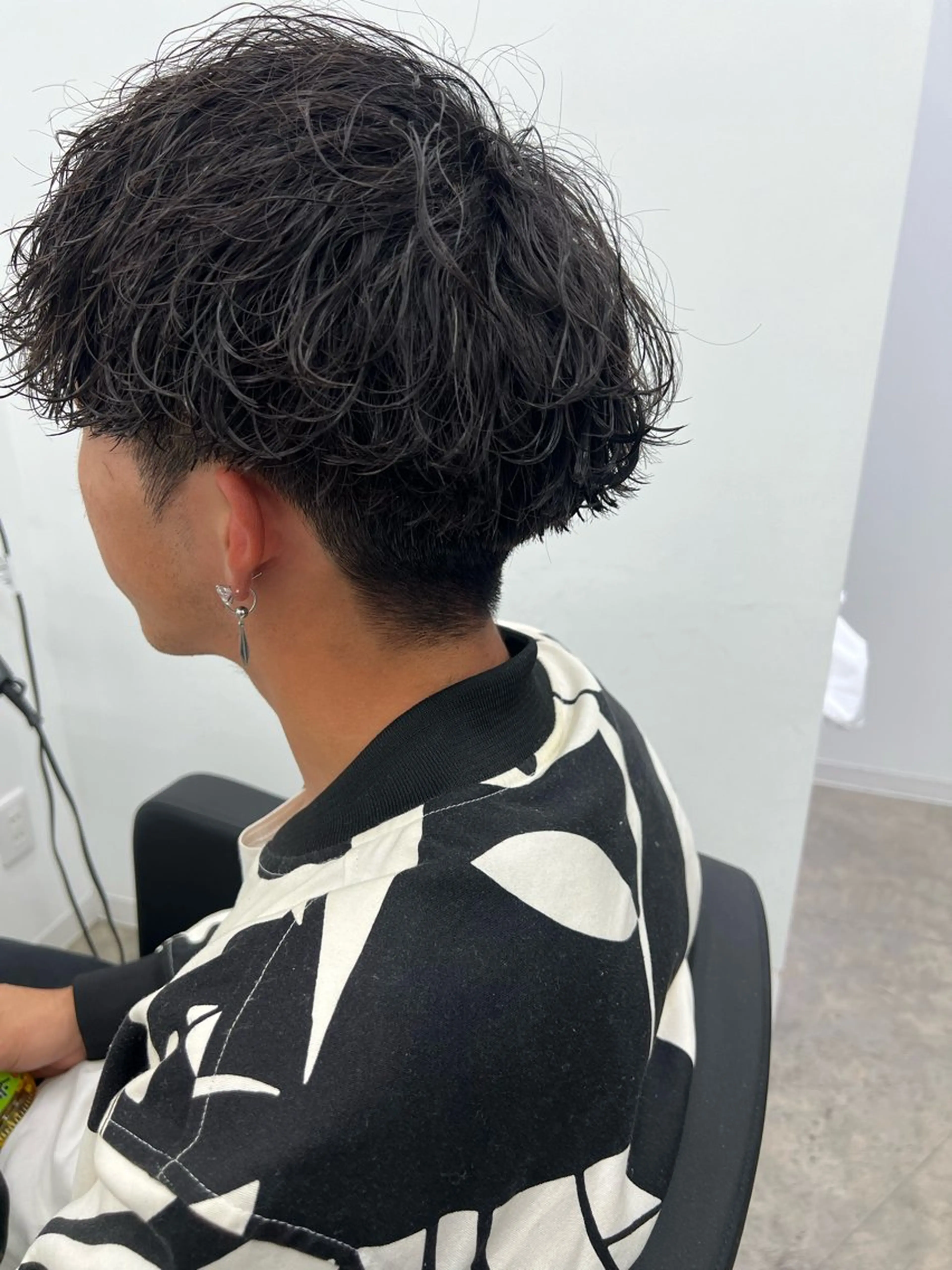 ショート パーマ メンズ 波巻きパーマ カット パーマ メンズ特化美容師 井上大輔のヘアスタイル