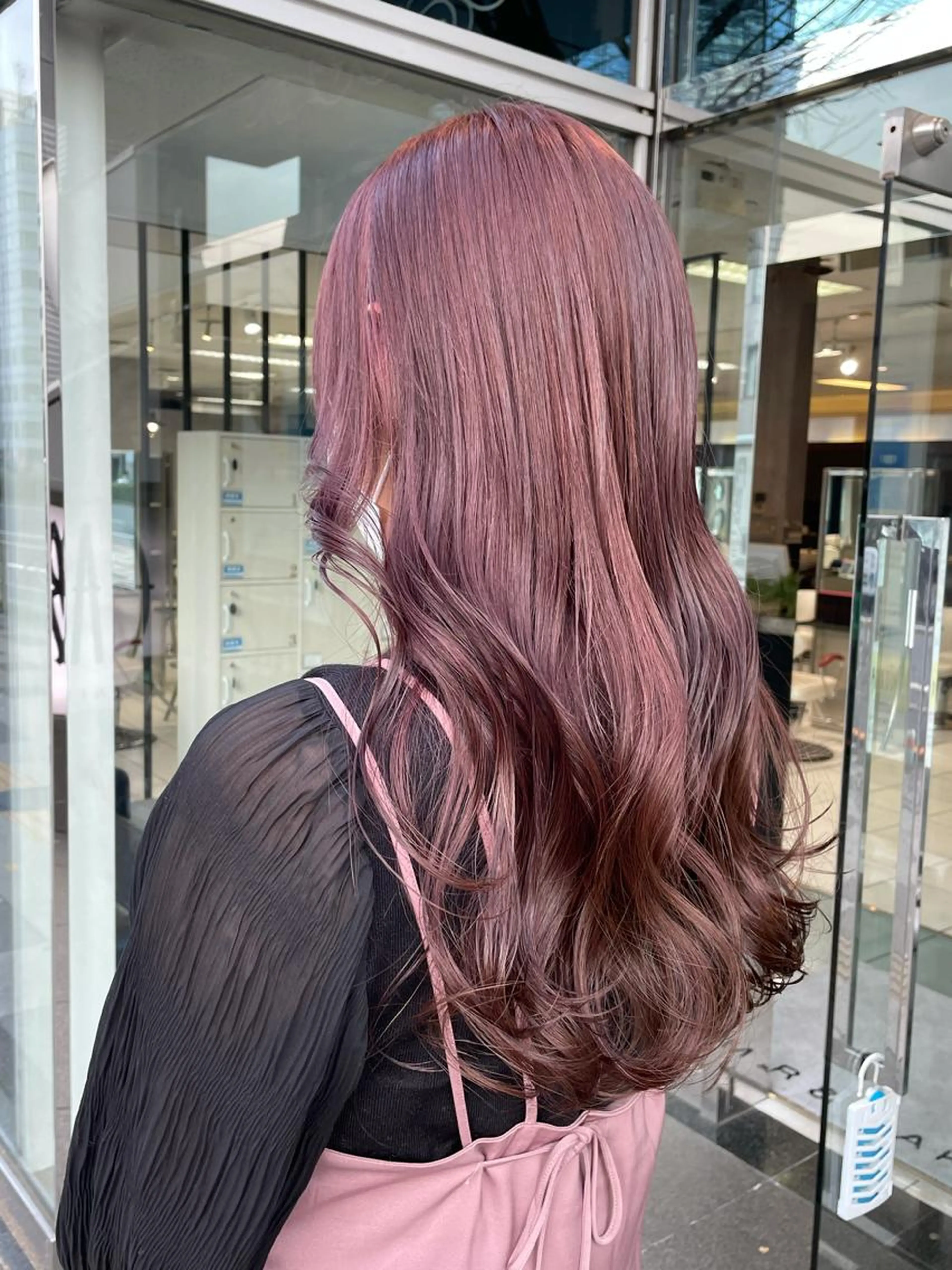 春色暖色🌸カット✂️ブリーチなしダブルカラー🧁ྀིバブルシャンプー🫧コーティングトリートメント🧴の写真