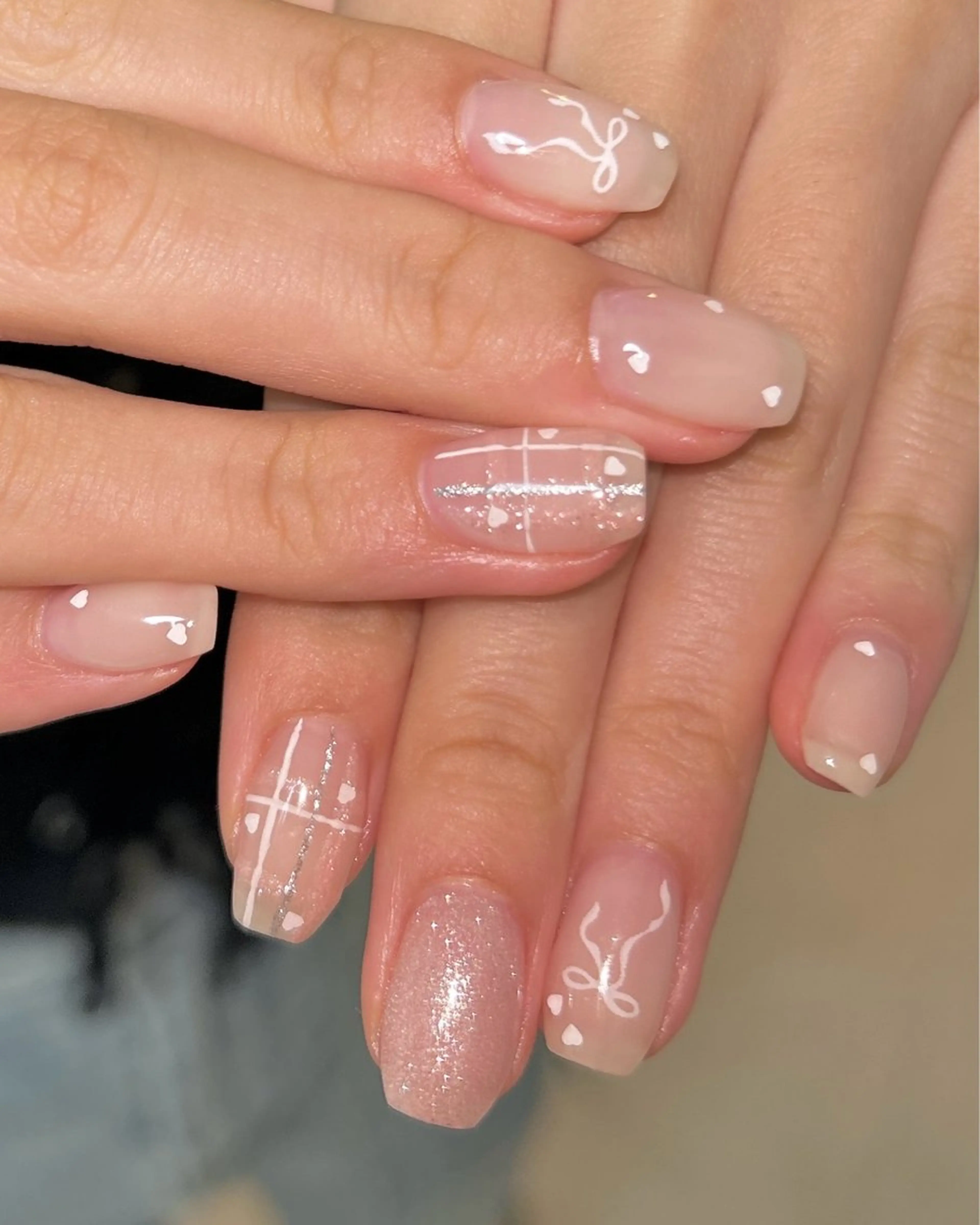 ネイル ラメ(グリッター) ハンドネイル ten nail salon かえでのネイルデザイン