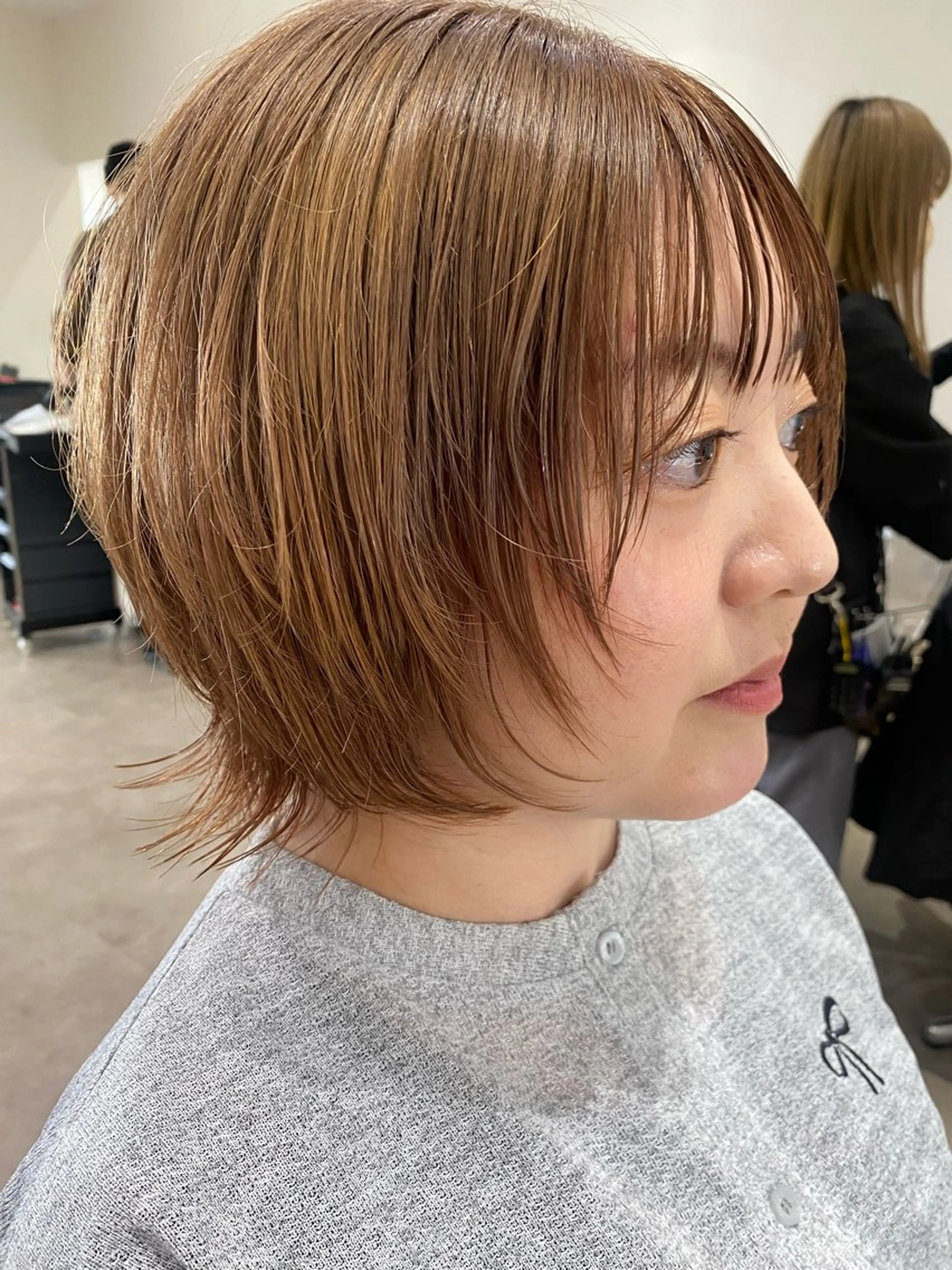 ショート ボブレイヤー ボブ レイヤーカット カット 韓国風hair💕 Kanonのヘアスタイル