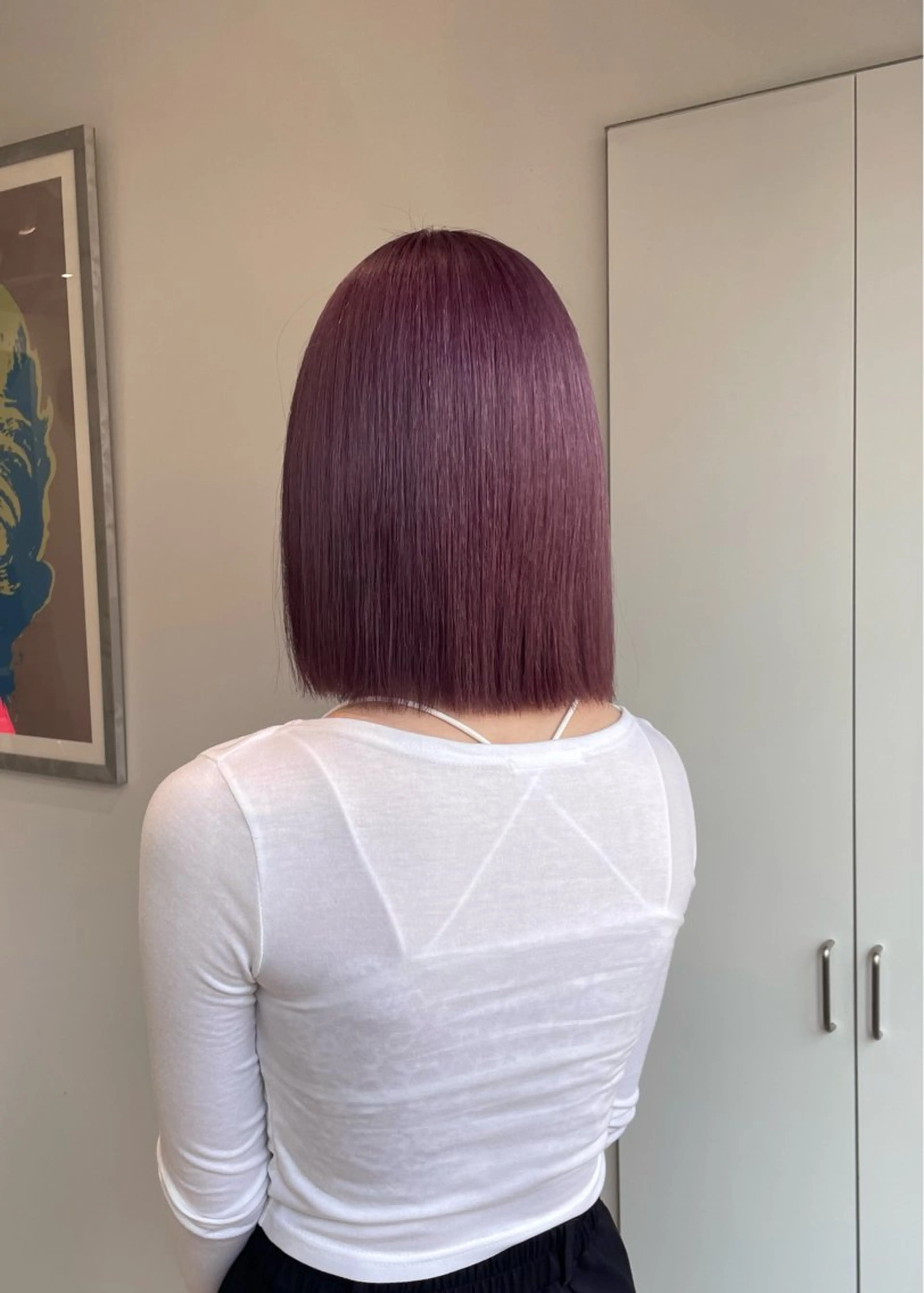 ミディアム カラー ピンクカラー 💝ブリーチ ショート/れい💝のヘアスタイル