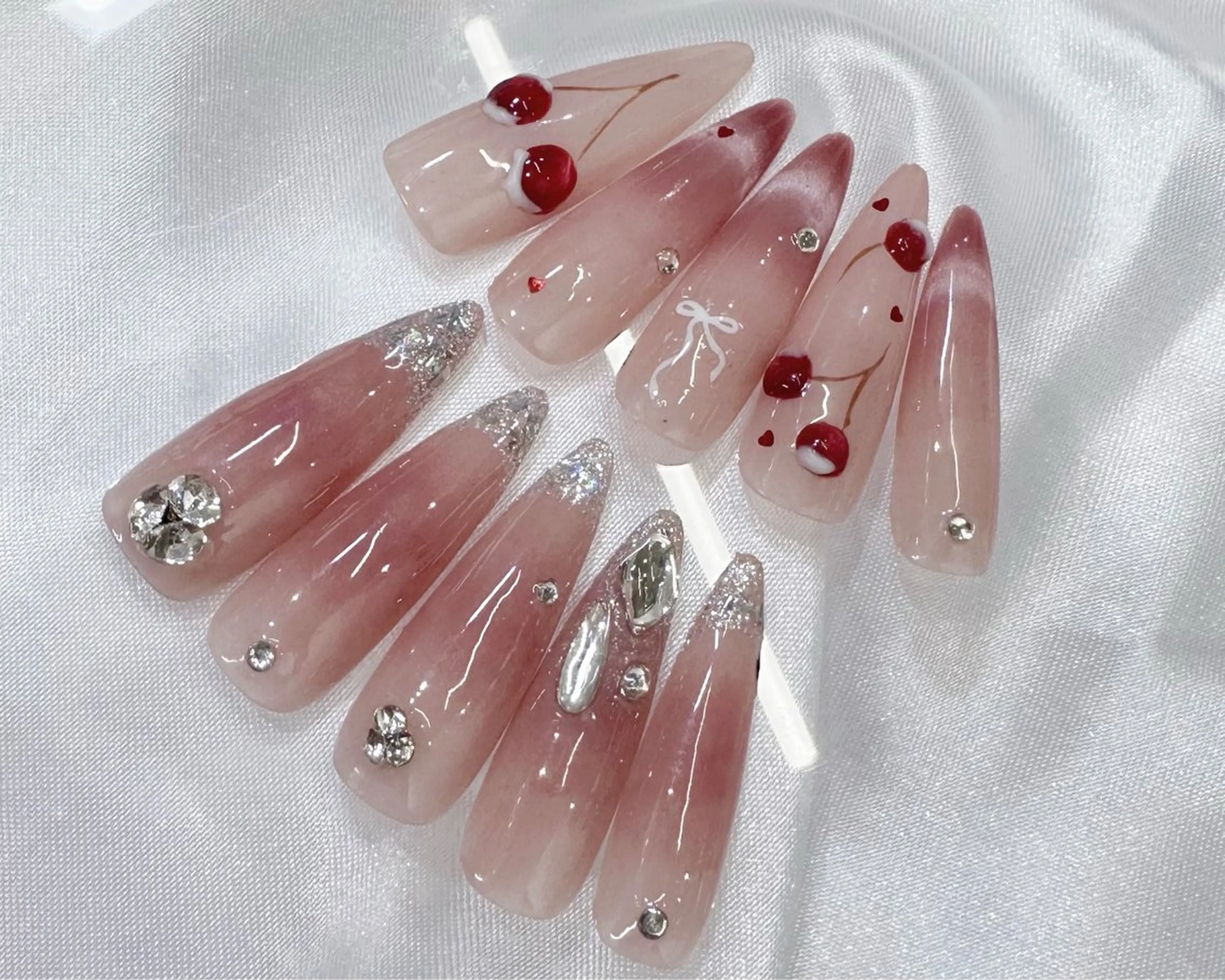 ネイル ハンドネイル NON🎀韓国 ちゅるんワンホン🎀のネイルデザイン