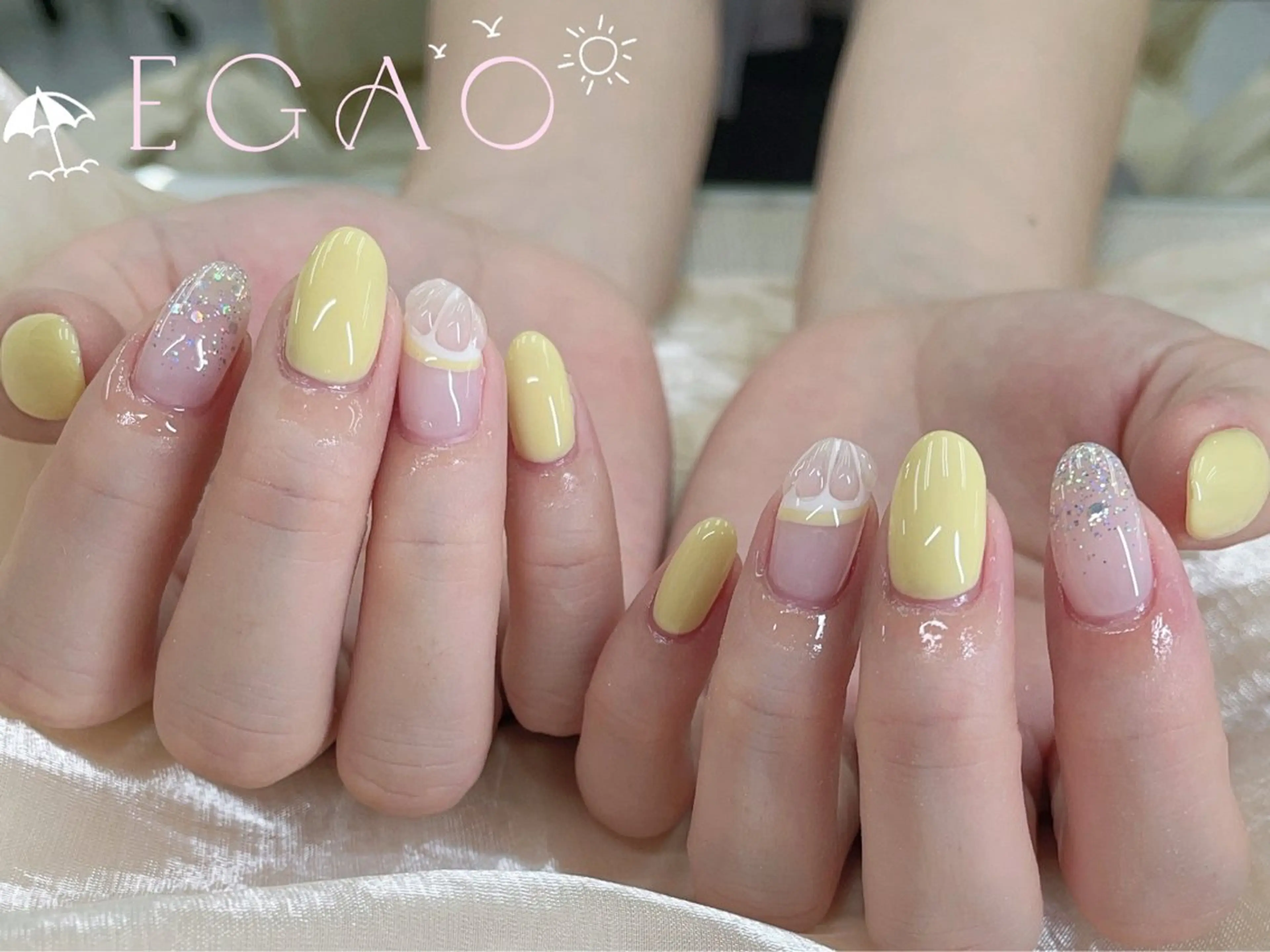 ネイル アートネイル フットネイル フレンチネイル ジェルネイル グラデーション ハンドネイル Egao Nail錦糸町店のネイルデザイン