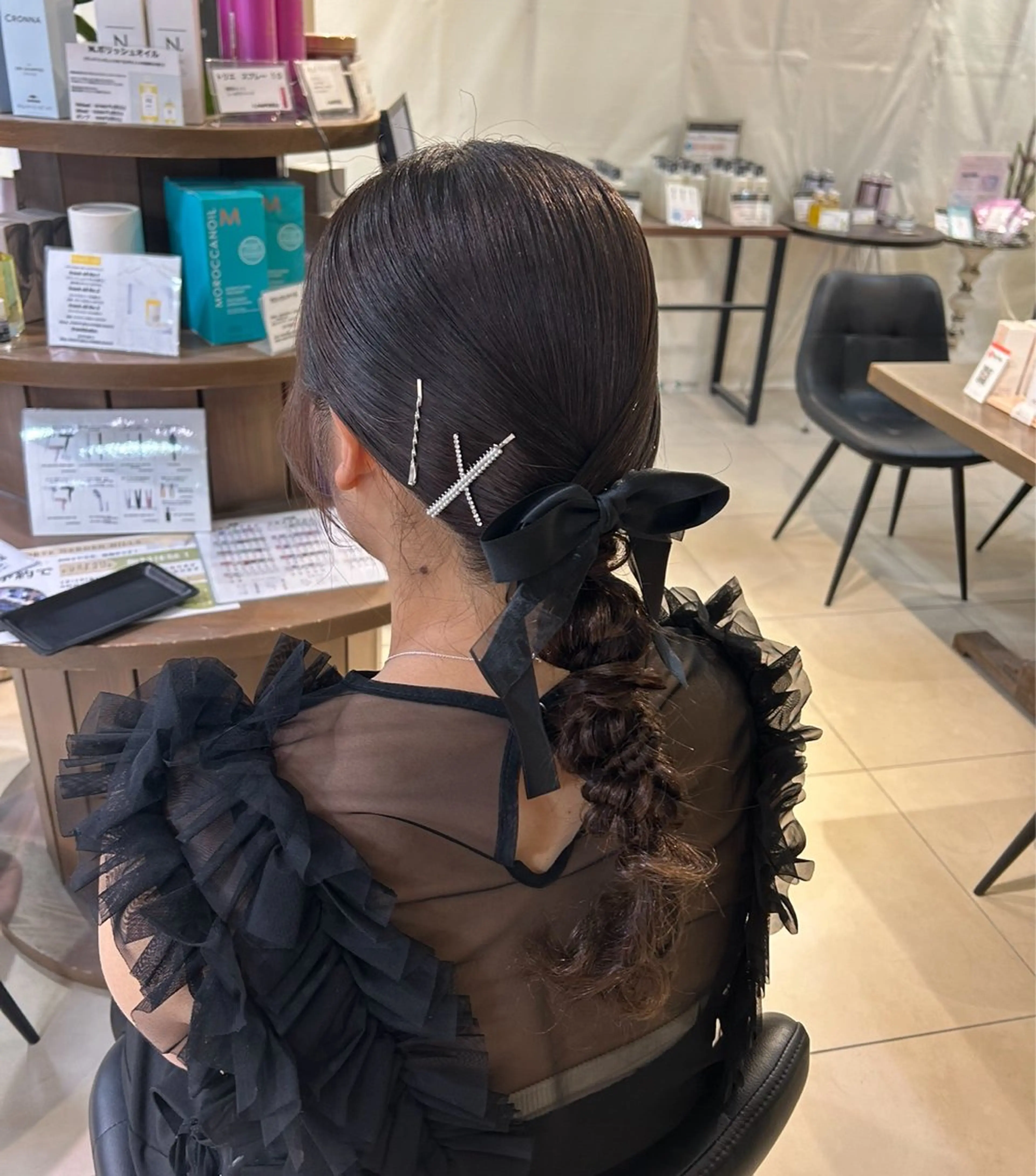 ヘアアレンジ ヘアセット 暖色カラー/アレンジ /束間まつげ🌼のヘアスタイル