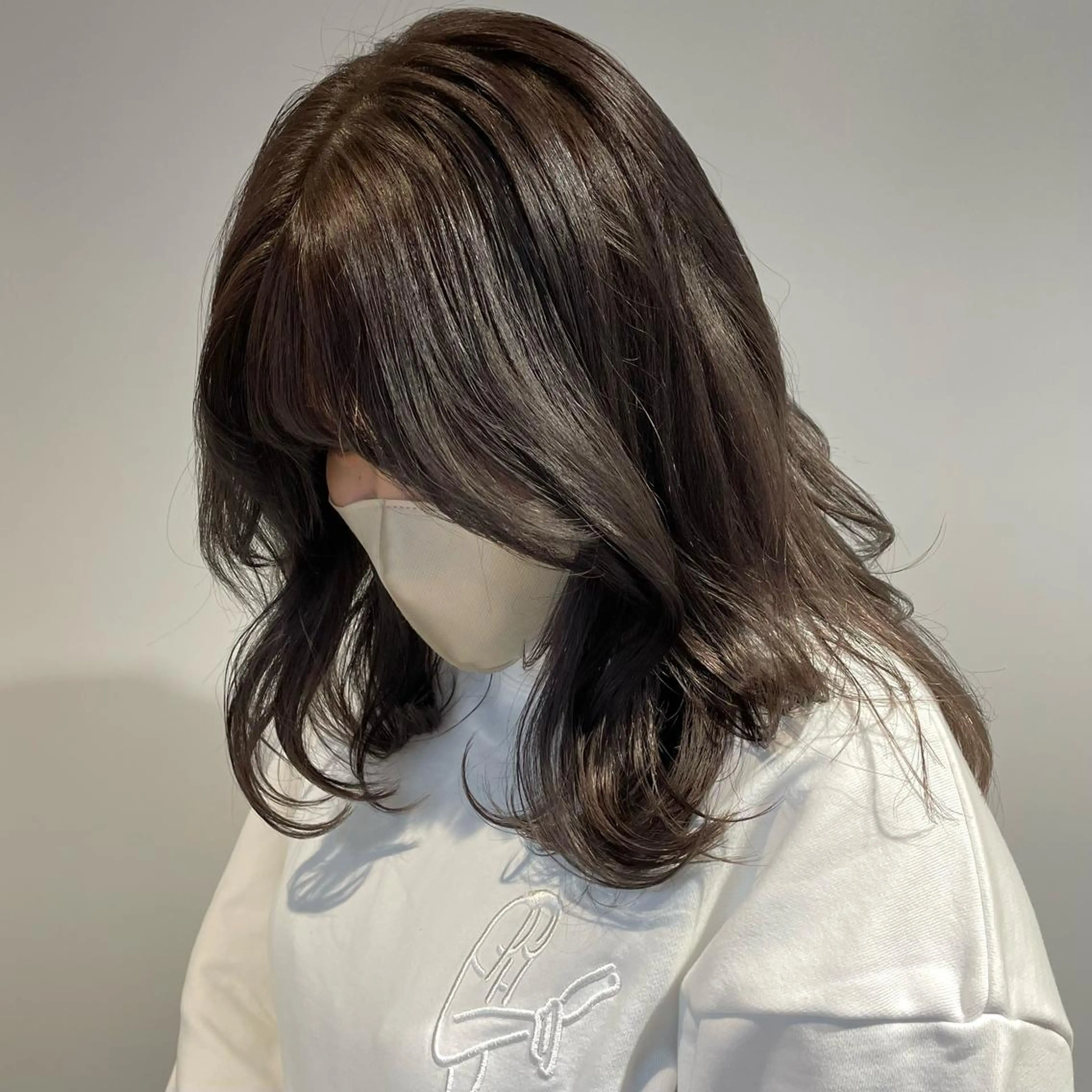 ミディアム 盛れる透明感カラー・ momokaのヘアスタイル