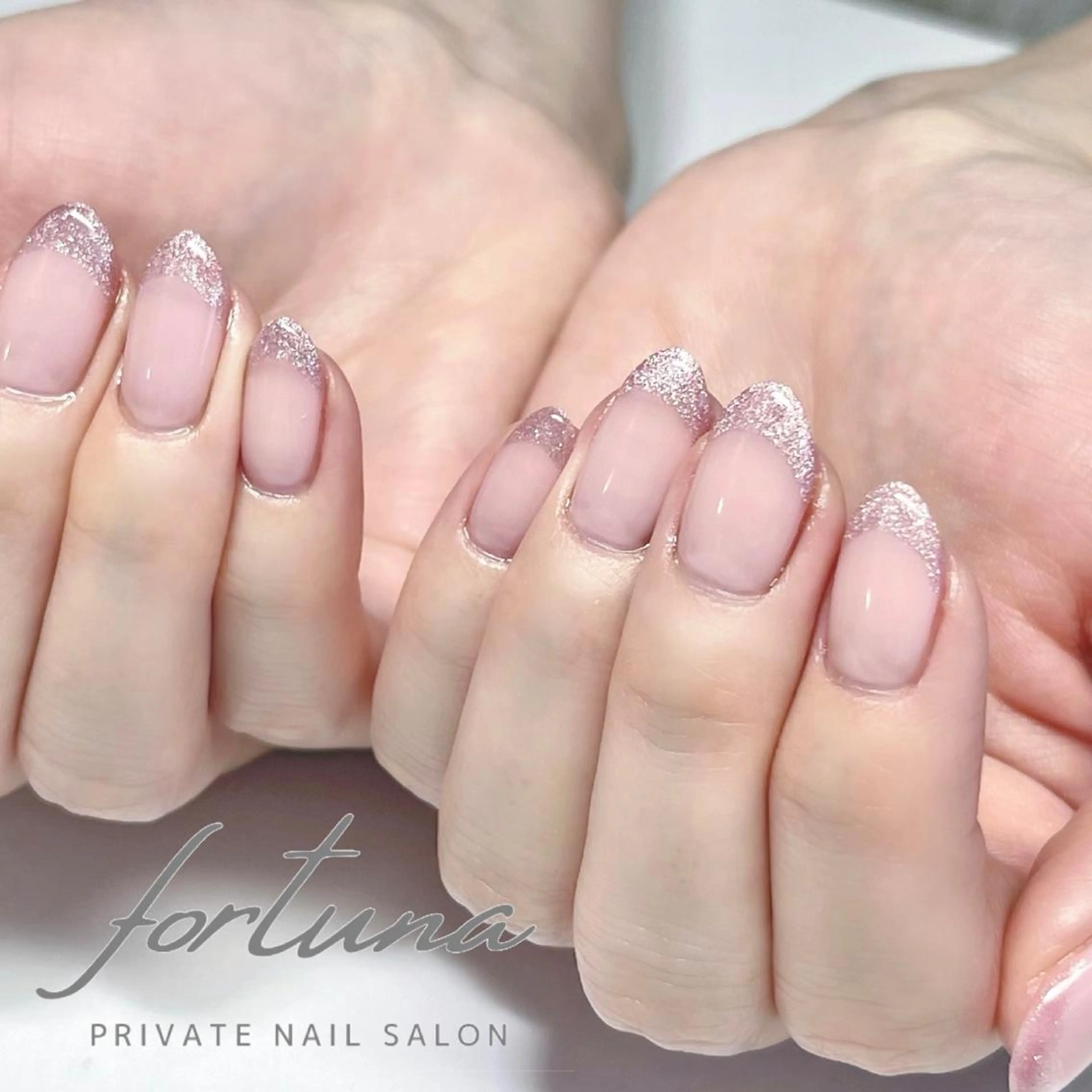 ネイル フレンチネイル マグネットネイル マグネットフレンチ ハンドネイル fortuna 武藤裕美のネイルデザイン