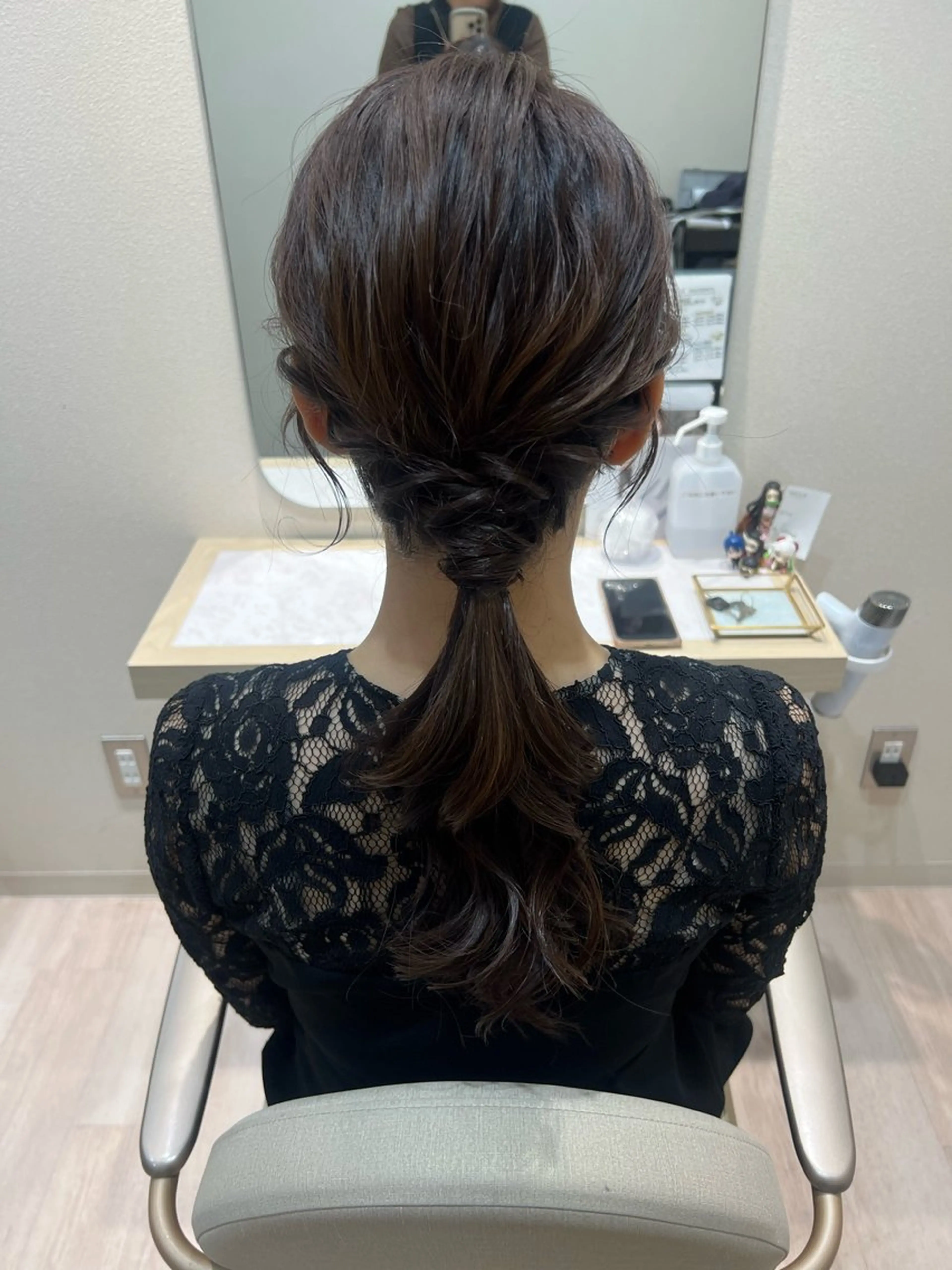 セミロング ヘアセット mina .のヘアスタイル