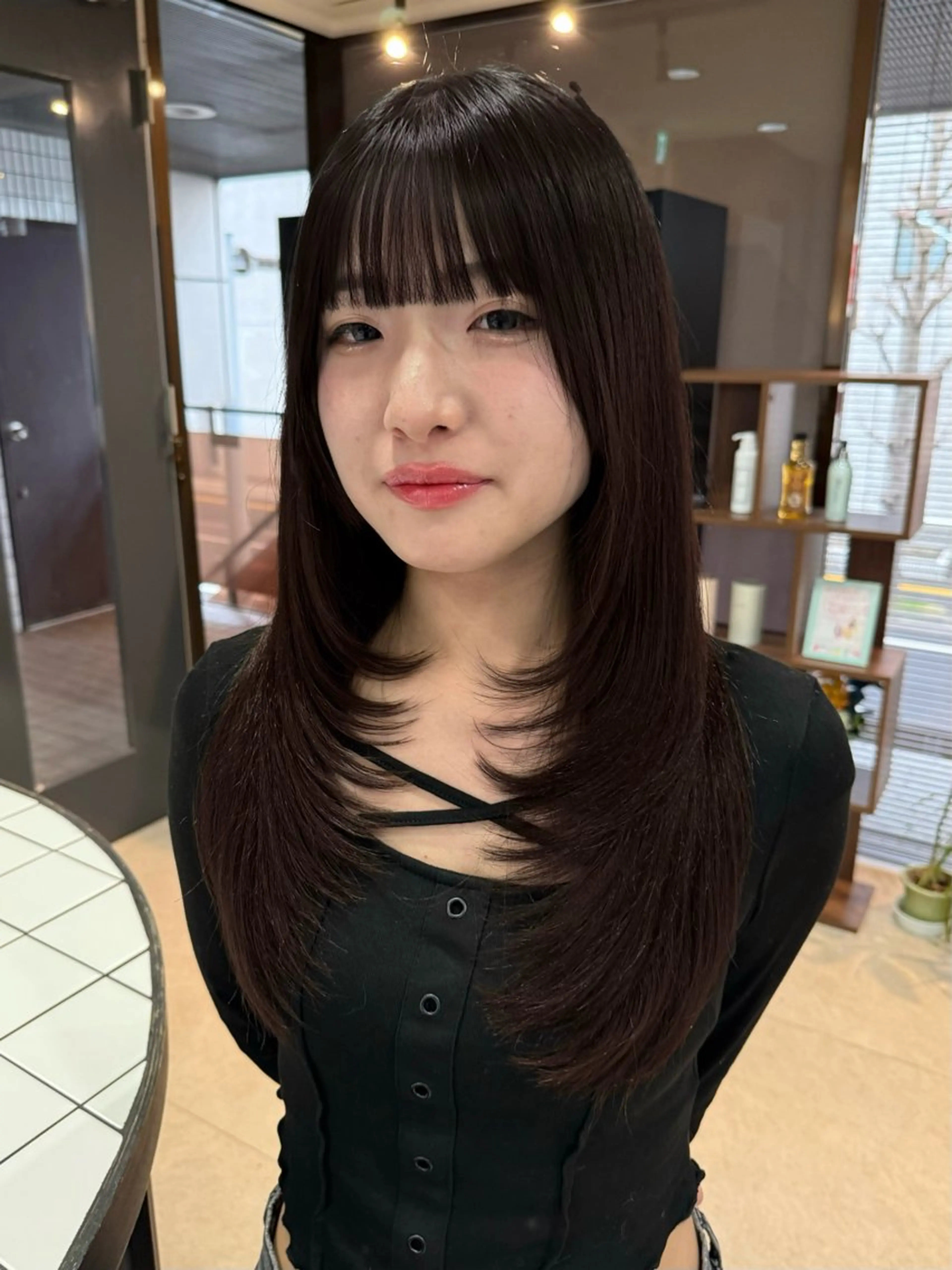 ロング レイヤーカット 宮嶋 蓮のヘアスタイル