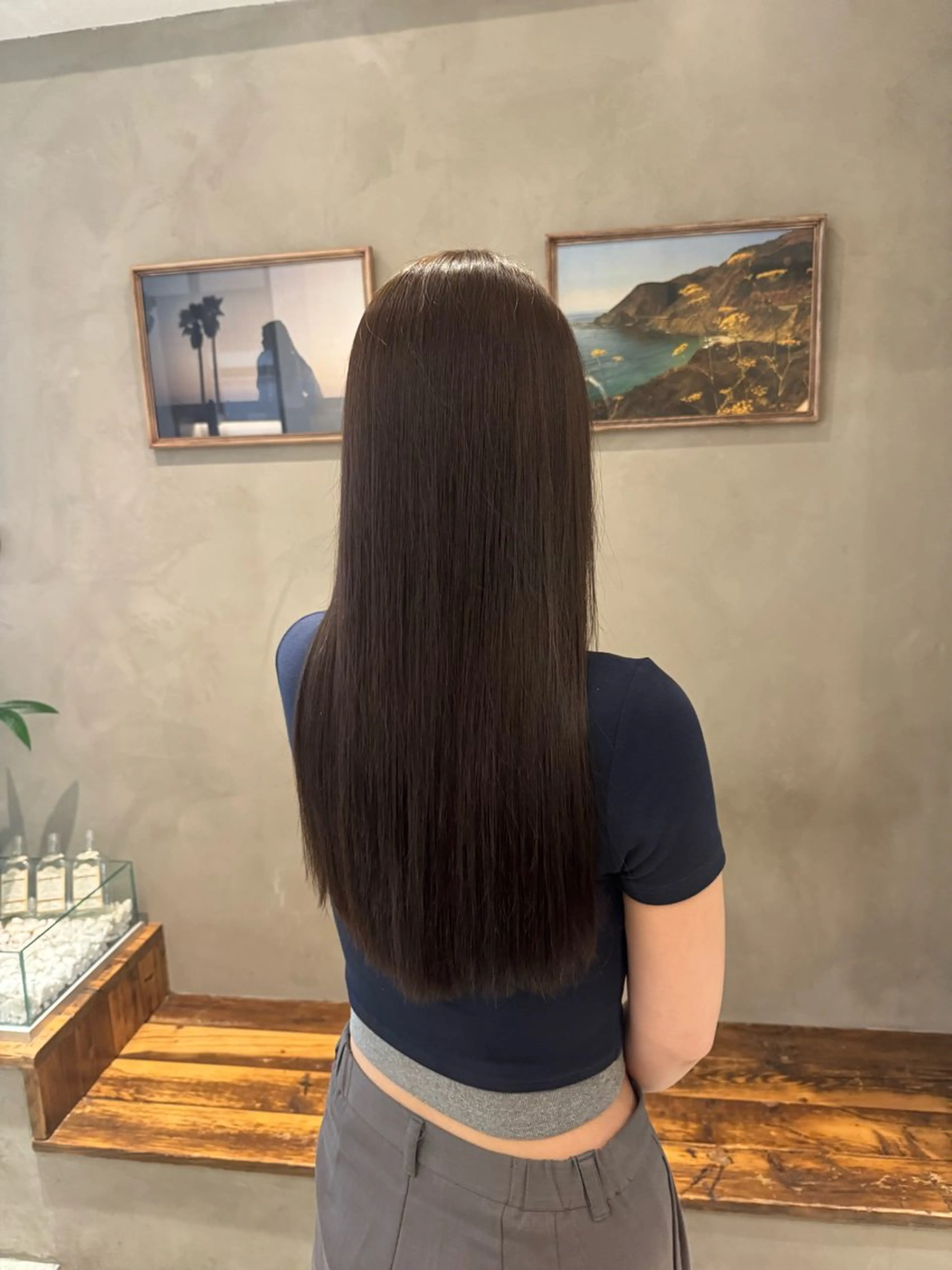 セミロング ヘアカラー トリートメント 顔周りcut・ご相談 ＝新宿しずく🇰🇷のヘアスタイル