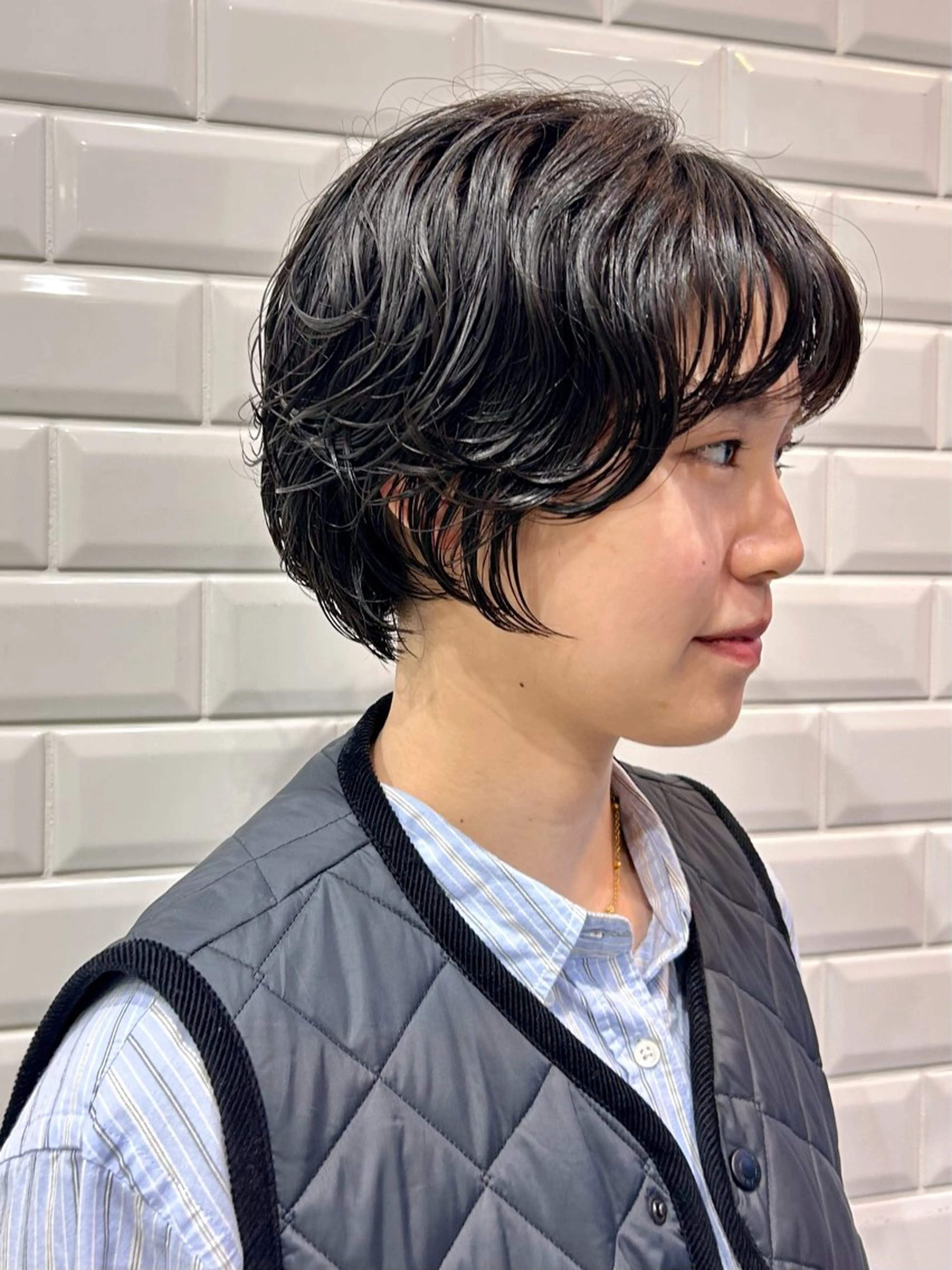 ショート パーマ カット パーマ APPiiS 柳田 葵のヘアスタイル