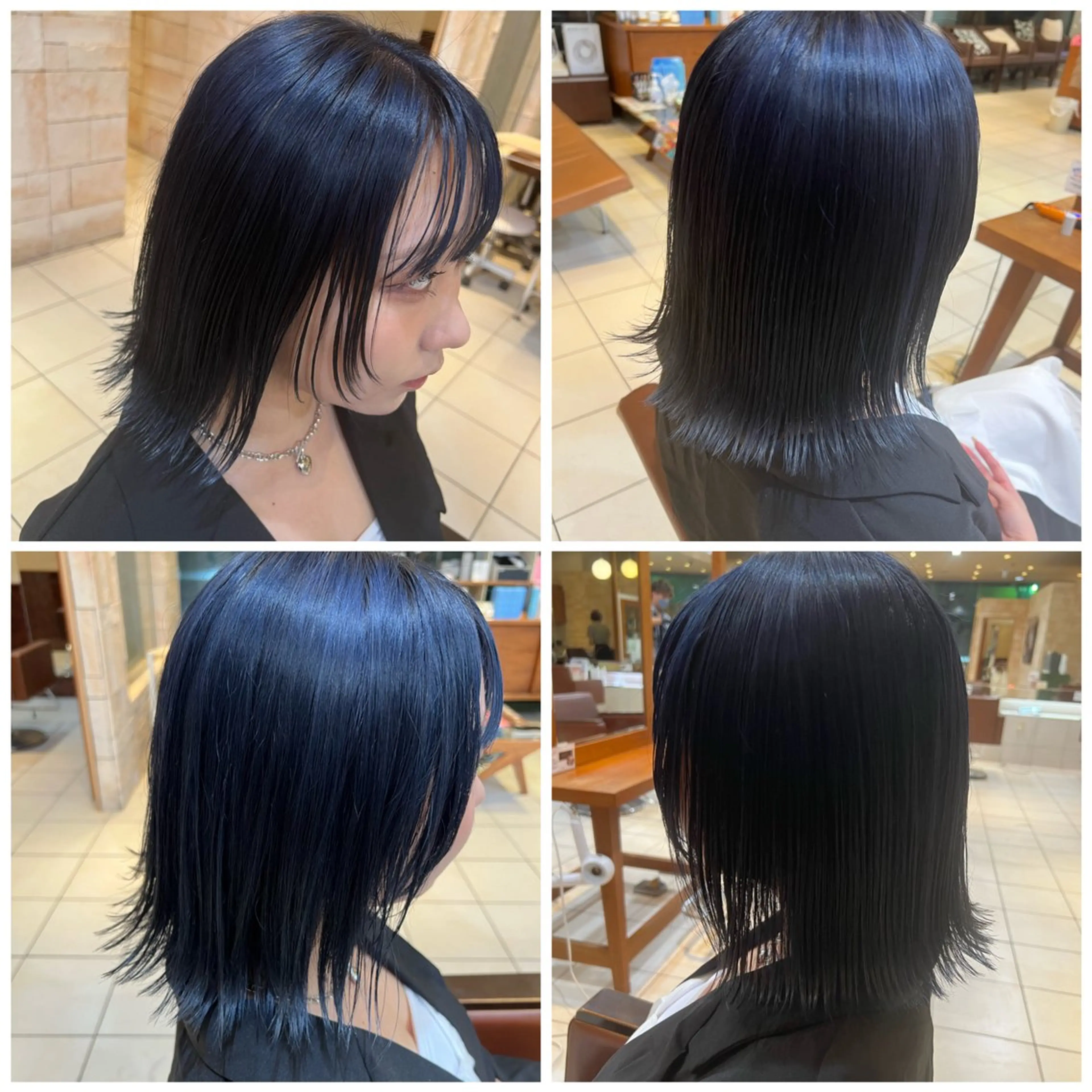 ミディアム ボブレイヤー ボブ 顔周りカット レイヤーカット 川崎レイヤーカット /江口真正のヘアスタイル