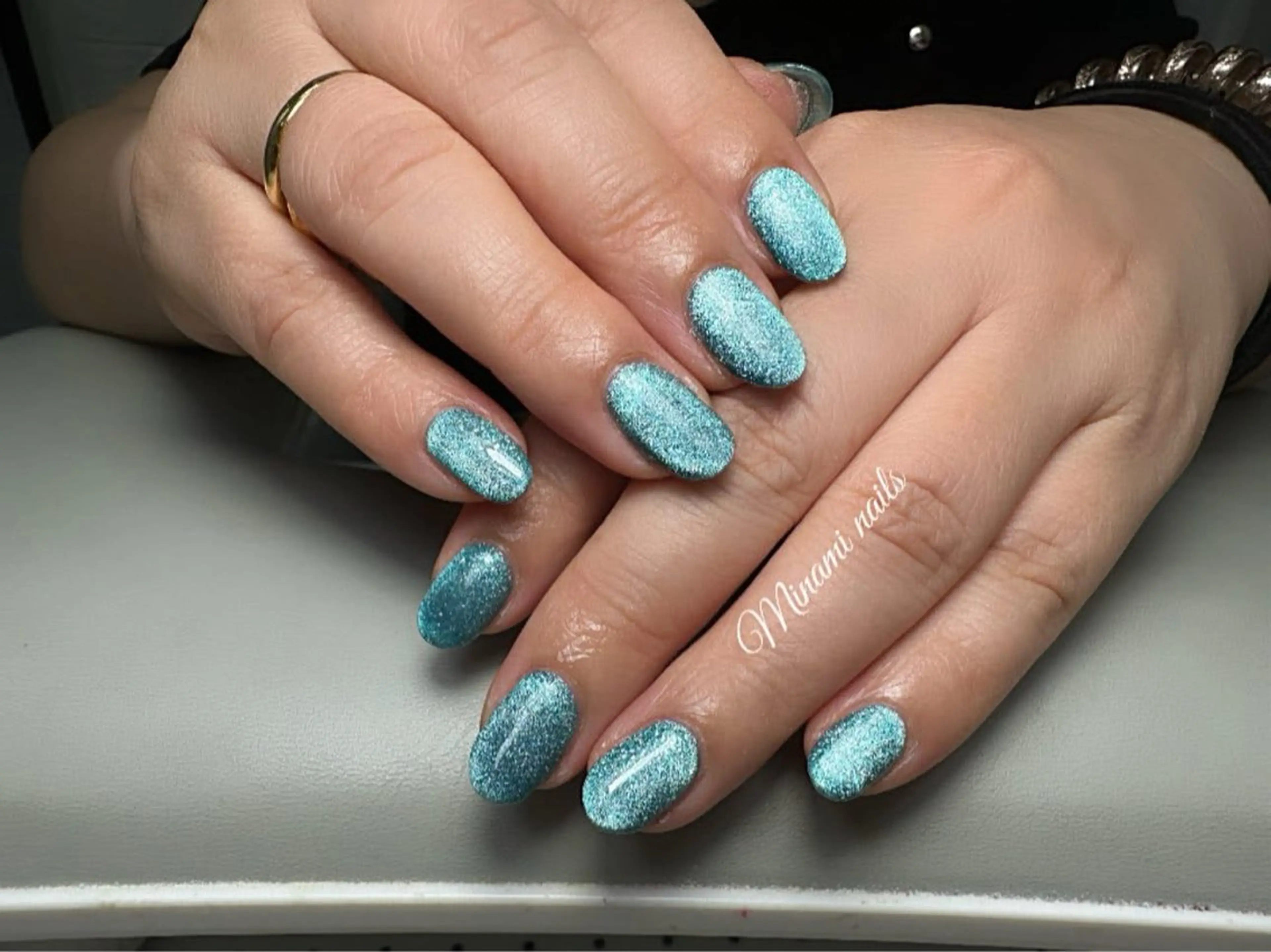 ネイル アートネイル オーロラネイル ガーリー キラキラネイル 韓国ネイル Minami Nailsのネイルデザイン