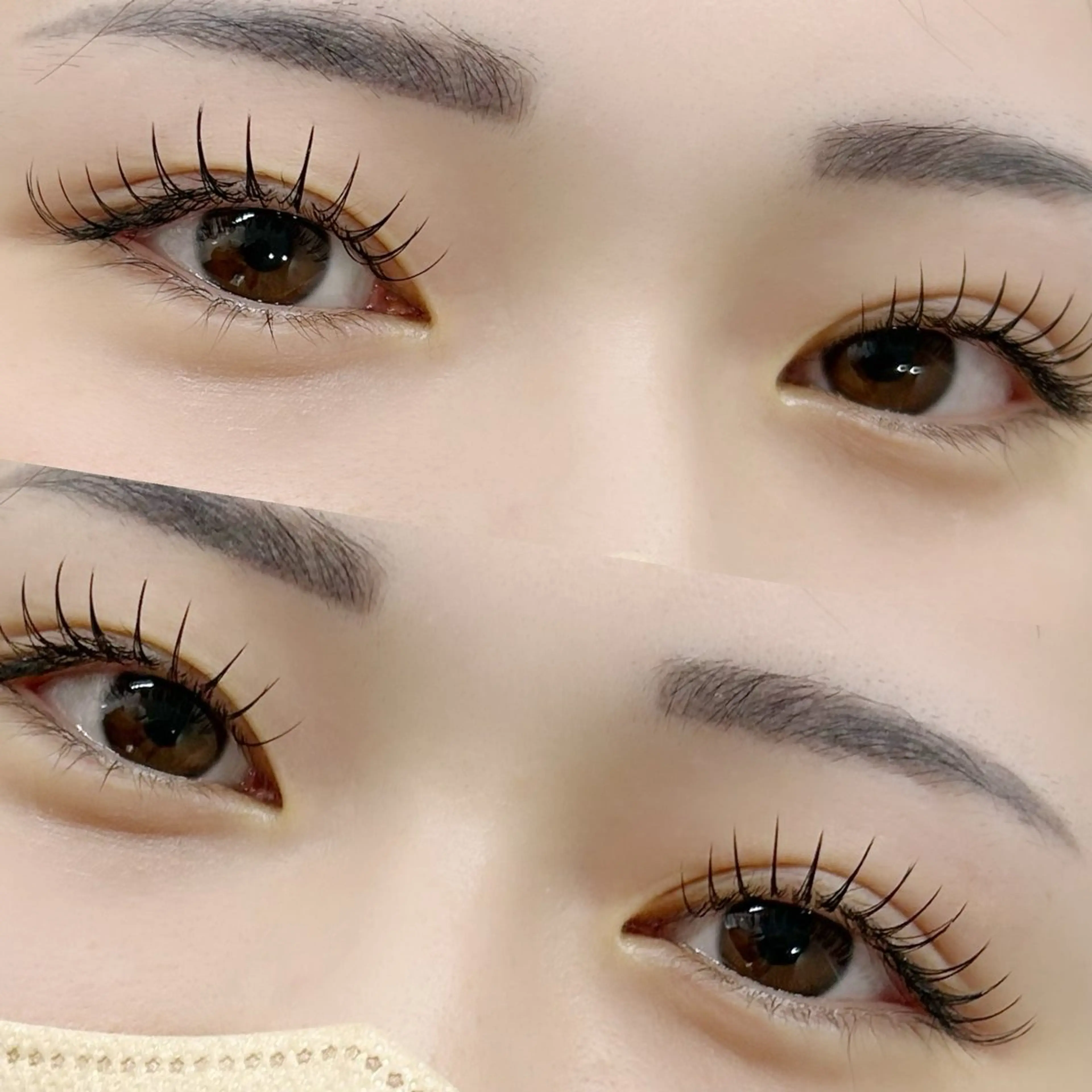 まつげエクステ（高持続フラットラッシュ） 120本＋コーティング仕上げの写真