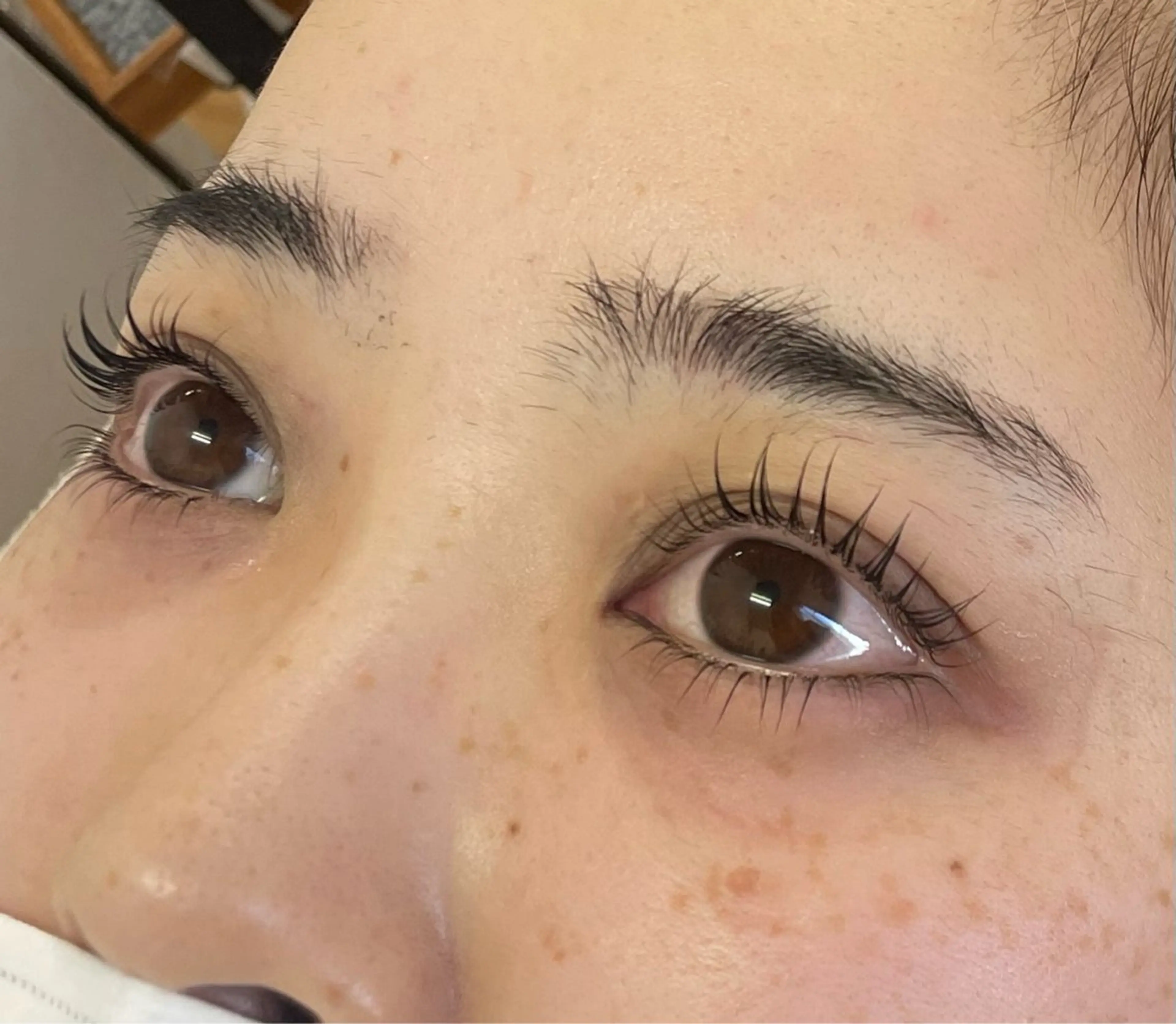 マツエク・マツパ ナチュラル 一重×まつ毛パーマ マツパ 今村 来未香のマツエク・マツパデザイン