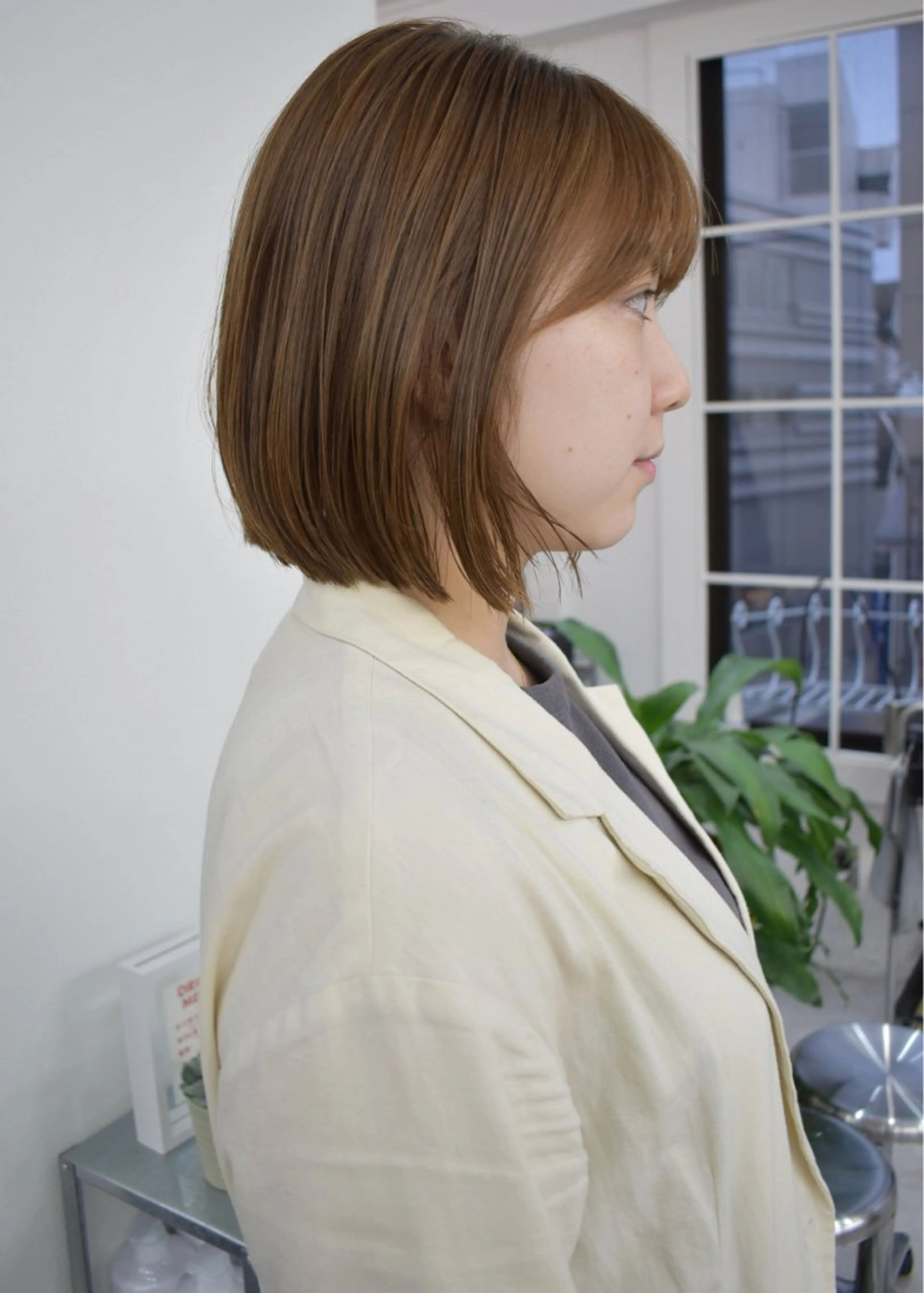 ミディアム カラー カット ヘアカラー レイヤーボブ/ 艶カラー/サナ🌼のヘアスタイル