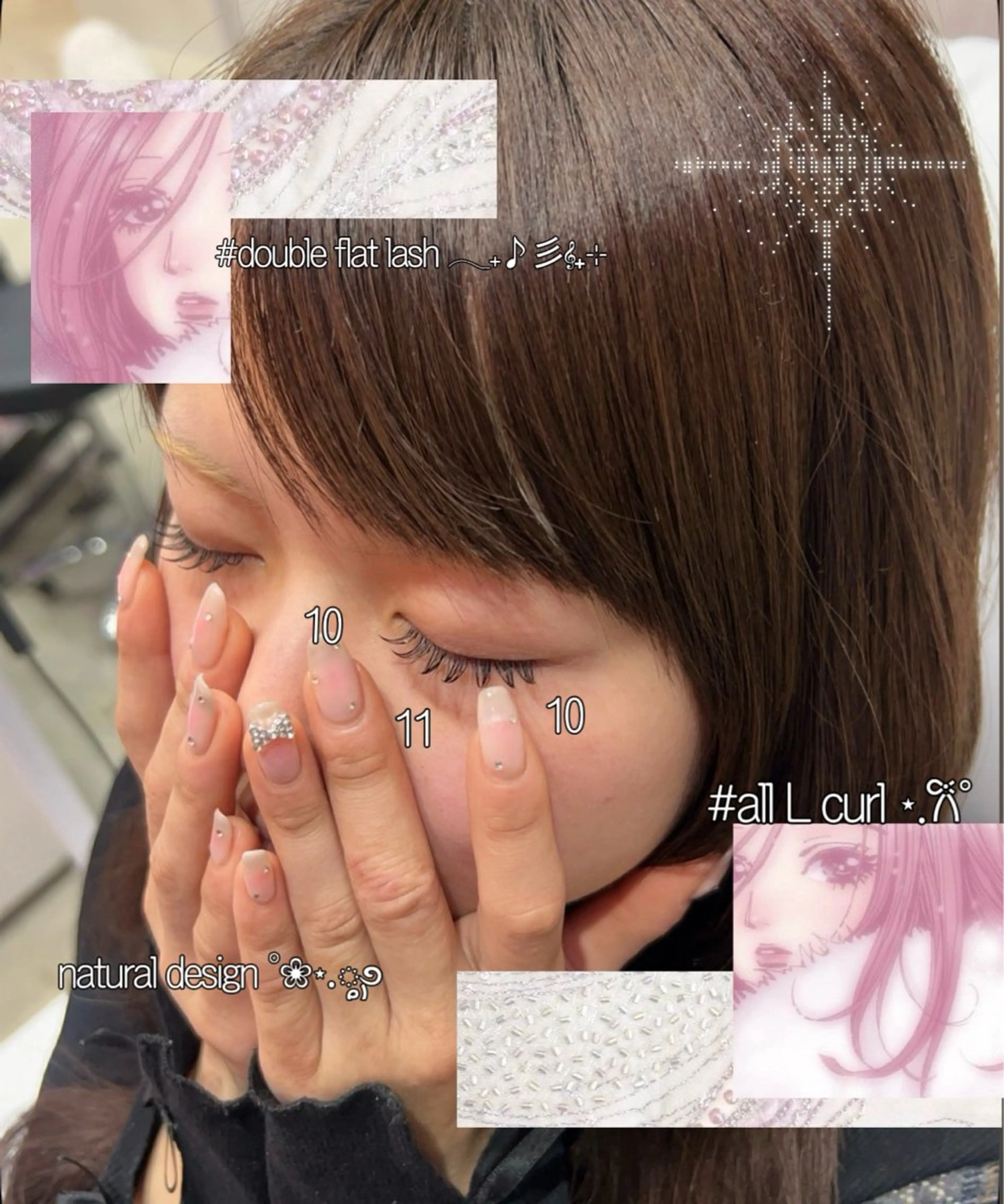 マツエク・マツパ 付け放題 束感まつ毛 成人式 フラットラッシュ 韓国風マツエク Total Beauty Salon bT所属・☆eyelist _miu☆のマツエク・マツパデザイン