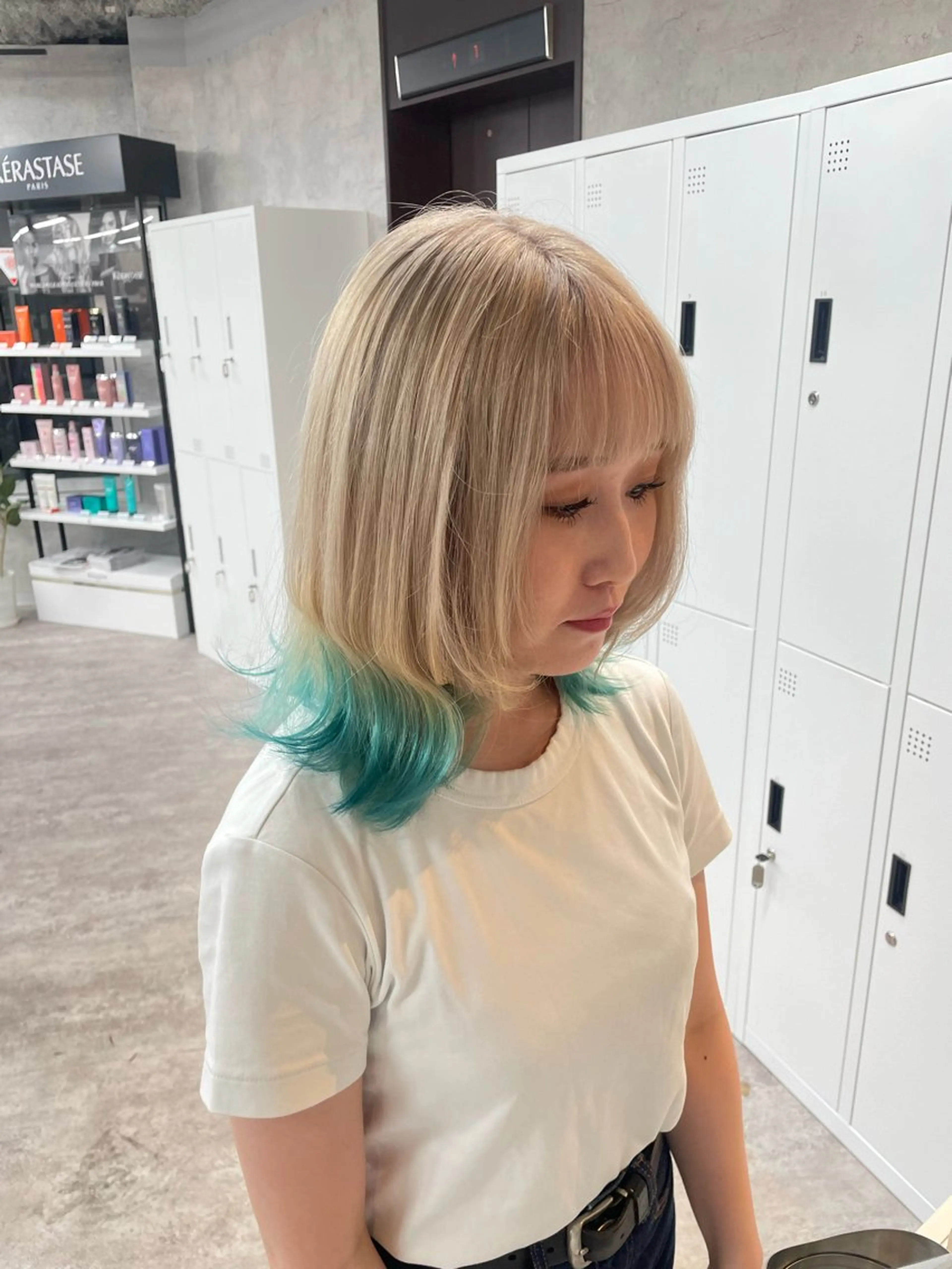 ミディアム カラー ヘアカラー トリートメント 似合わせ🌿‬髪質 改善🧸RYUGOのヘアスタイル