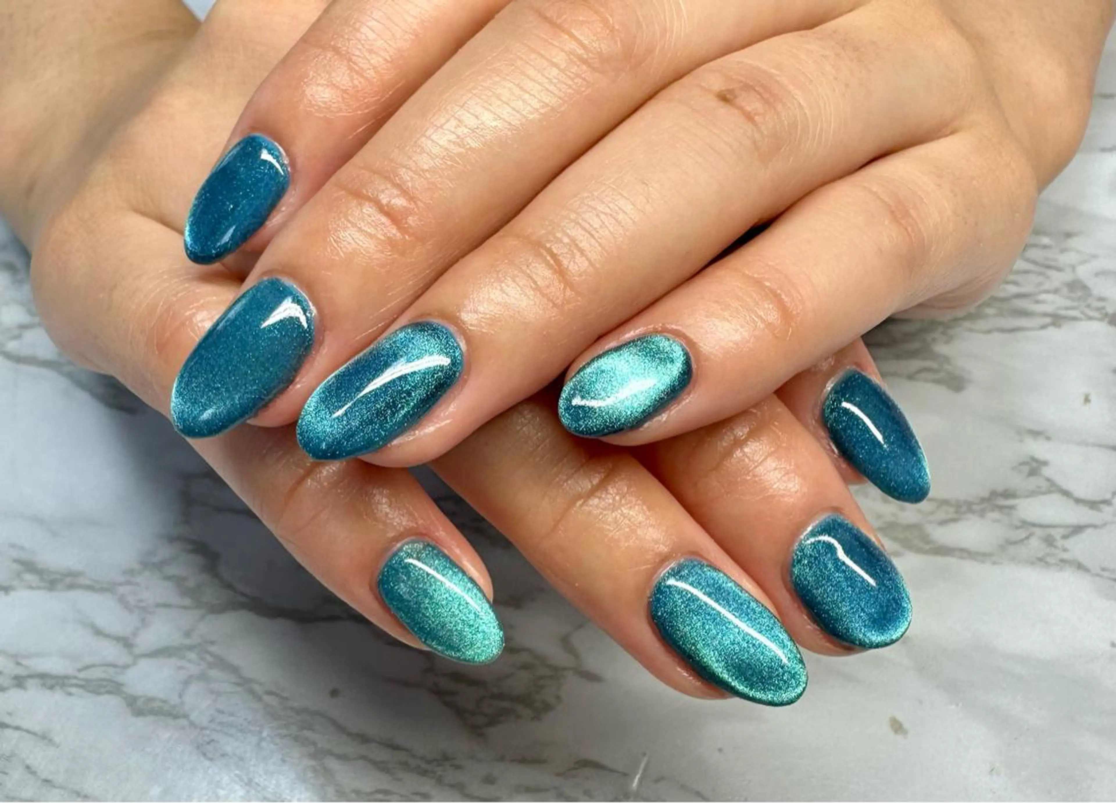 ネイル アートネイル マグネットネイル シンプルネイル 夏ネイル ハンドネイル M.N_ nailのネイルデザイン