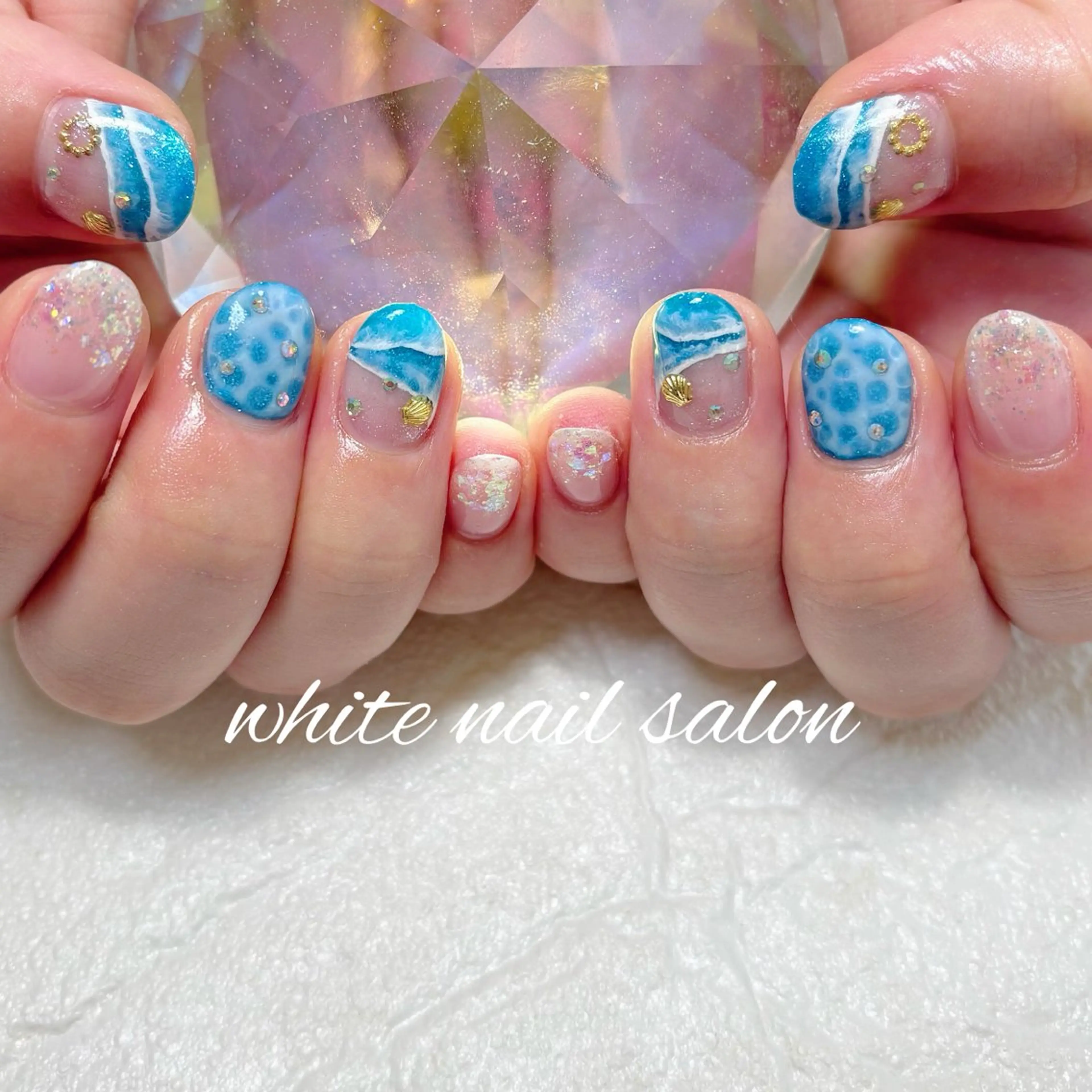 ネイル フットネイル ハンドネイル white nail salonのネイルデザイン