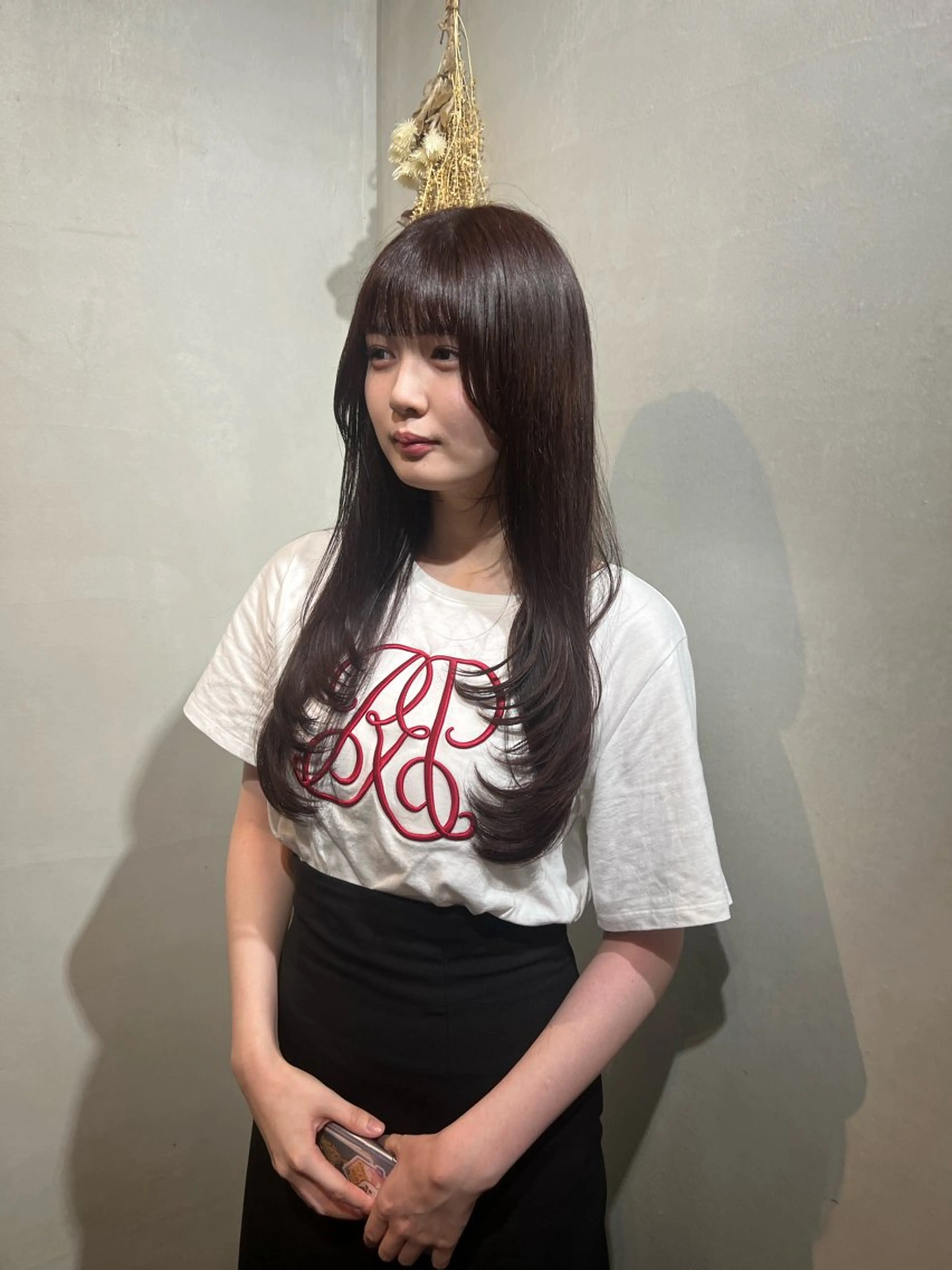 ロング カラー カット ヘアカラー トリートメント Aya/四条烏丸/ インナーカラーのヘアスタイル