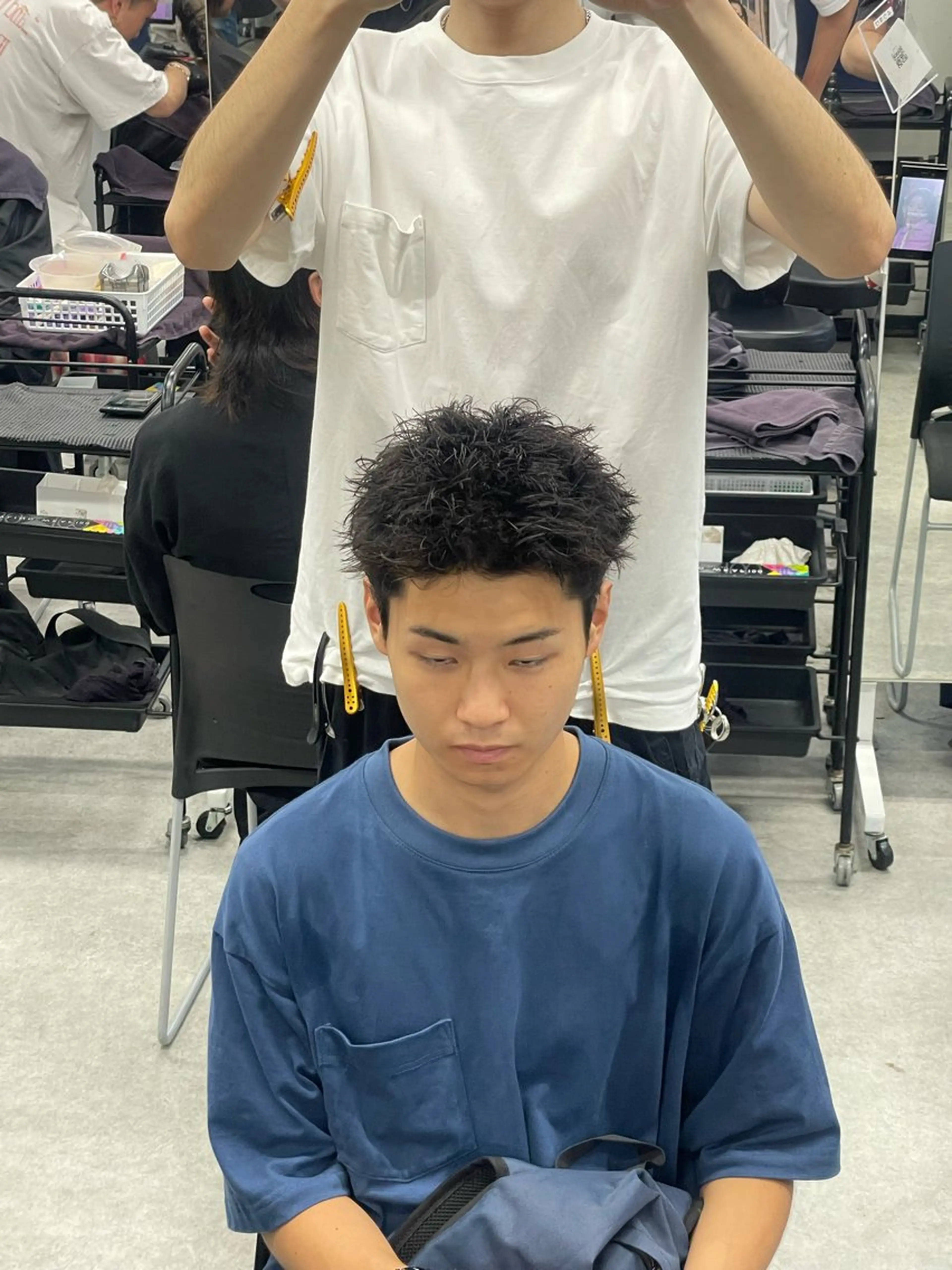 パーマ メンズ 💈フェザーパーマ 須賀俊介💈のヘアスタイル