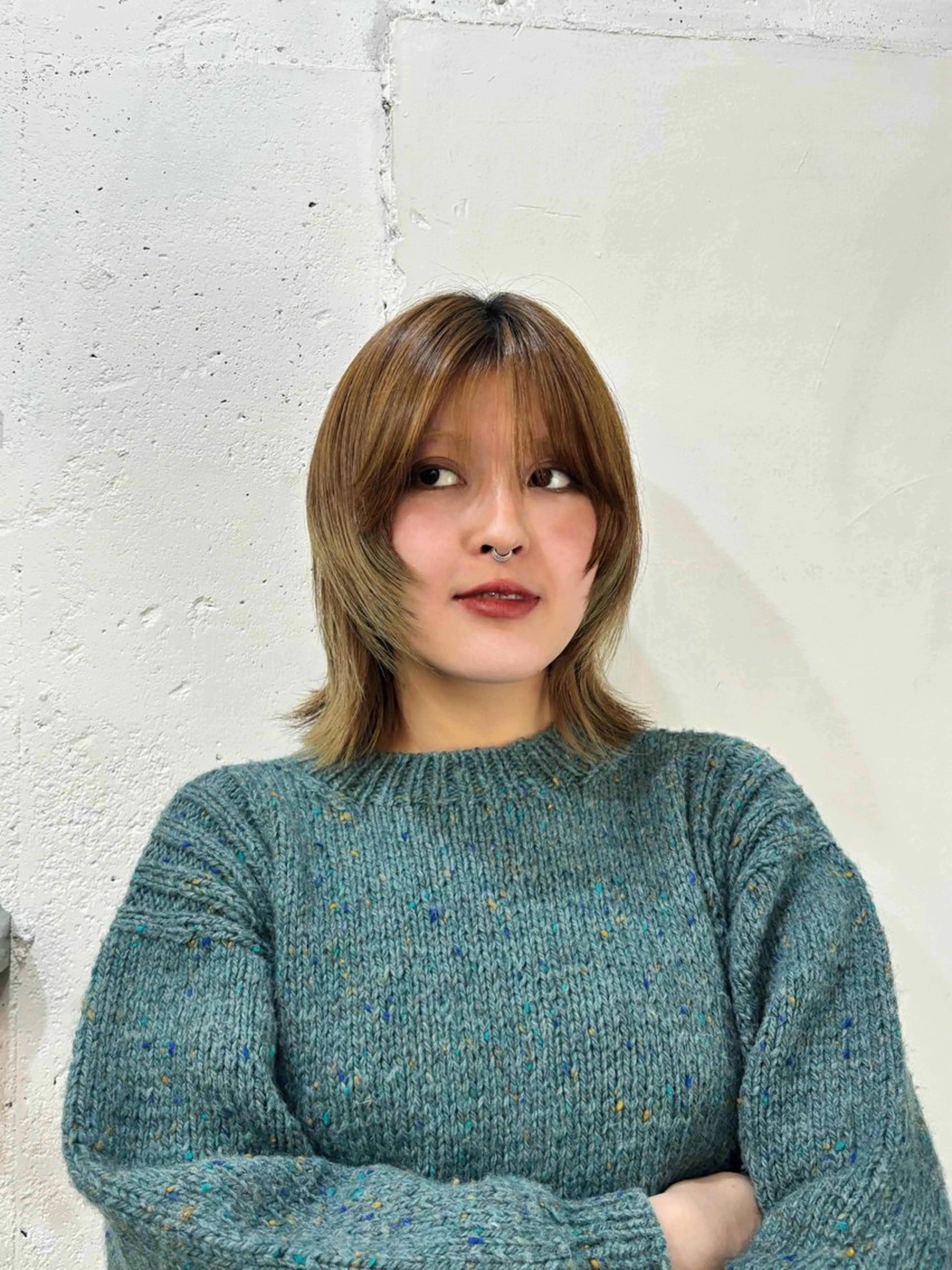 ミディアム 顔まわりレイヤー レイヤーカット kaze代官山 🪽kanameのヘアスタイル