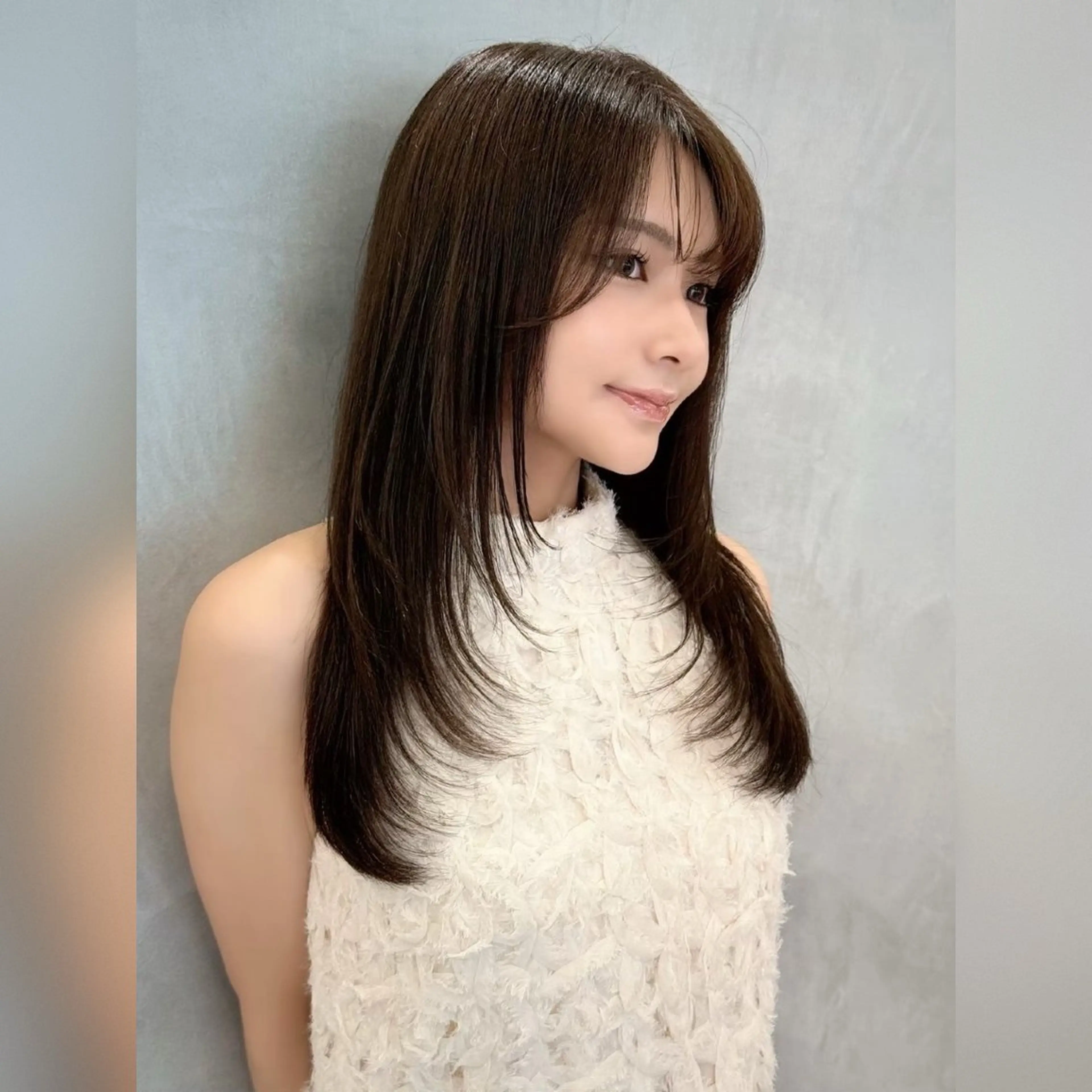 ロング 顔周りカット レイヤーカット 小顔カット 無料カットモデル募集 🍀KOSEI🍀のヘアスタイル