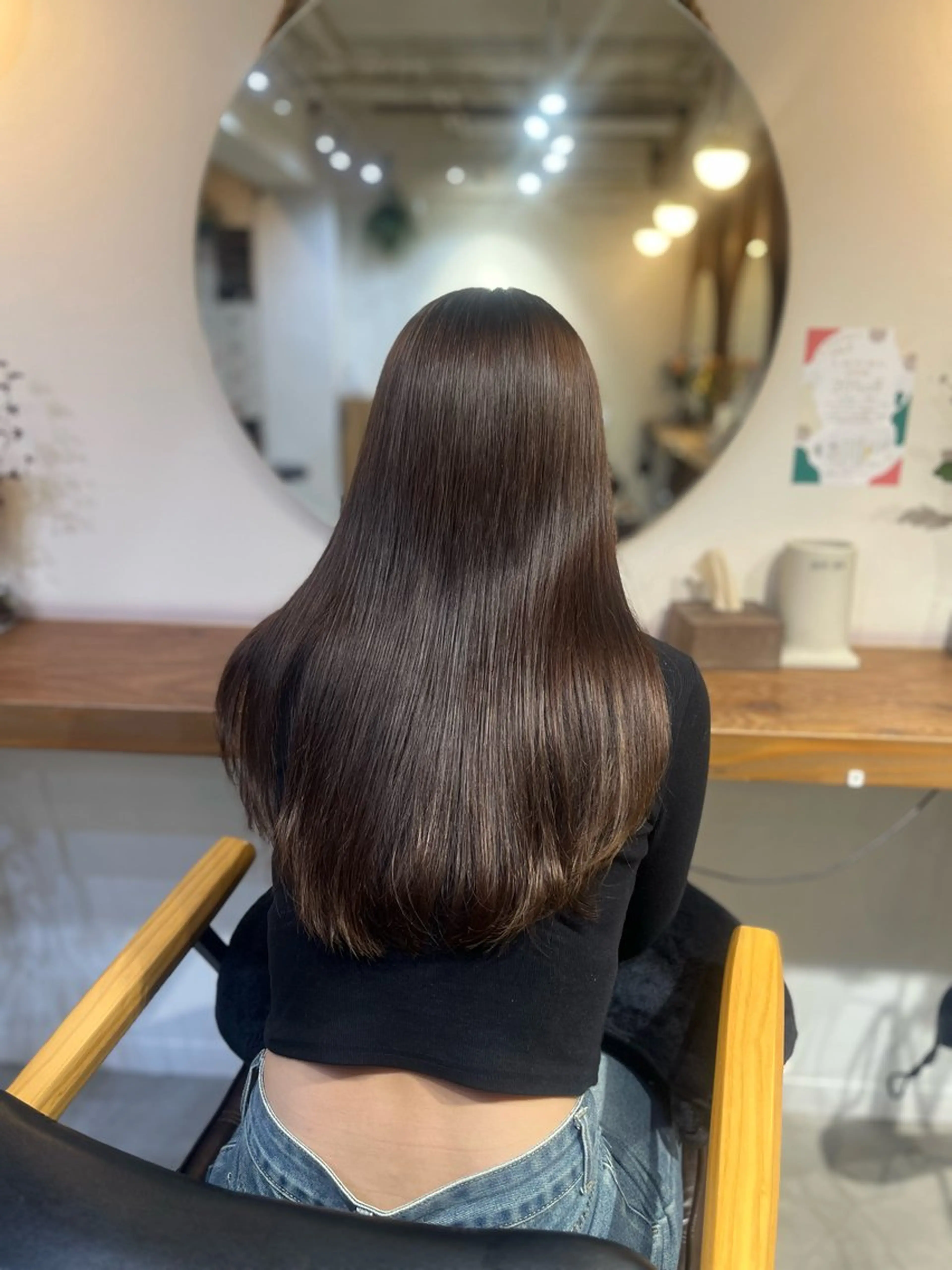 ロング カット 縮毛矯正 トリートメント 塩川ももこ/ 自然な縮毛矯正のヘアスタイル