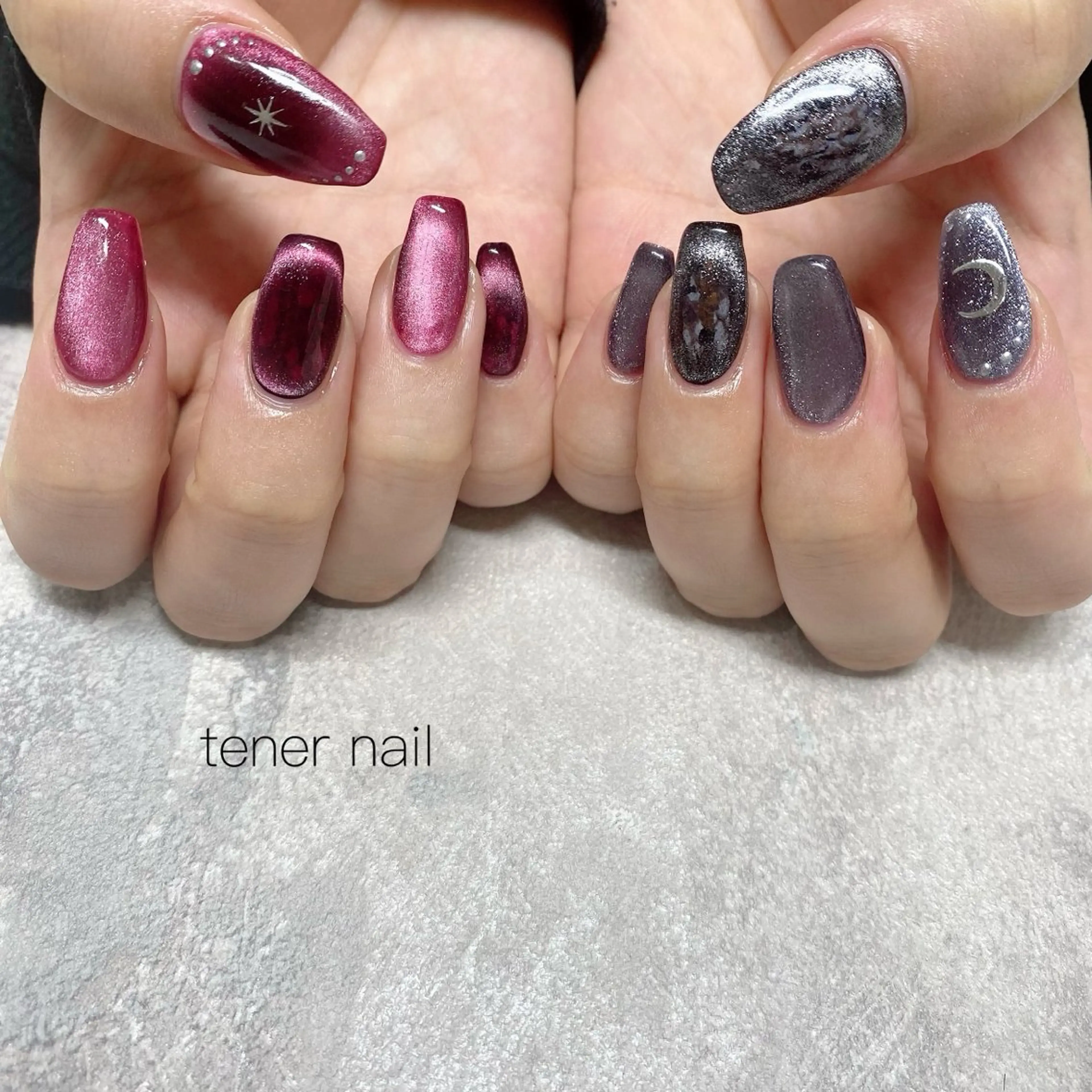 ネイル アートネイル マグネットネイル ハンドネイル テネルネイル tener nailのネイルデザイン