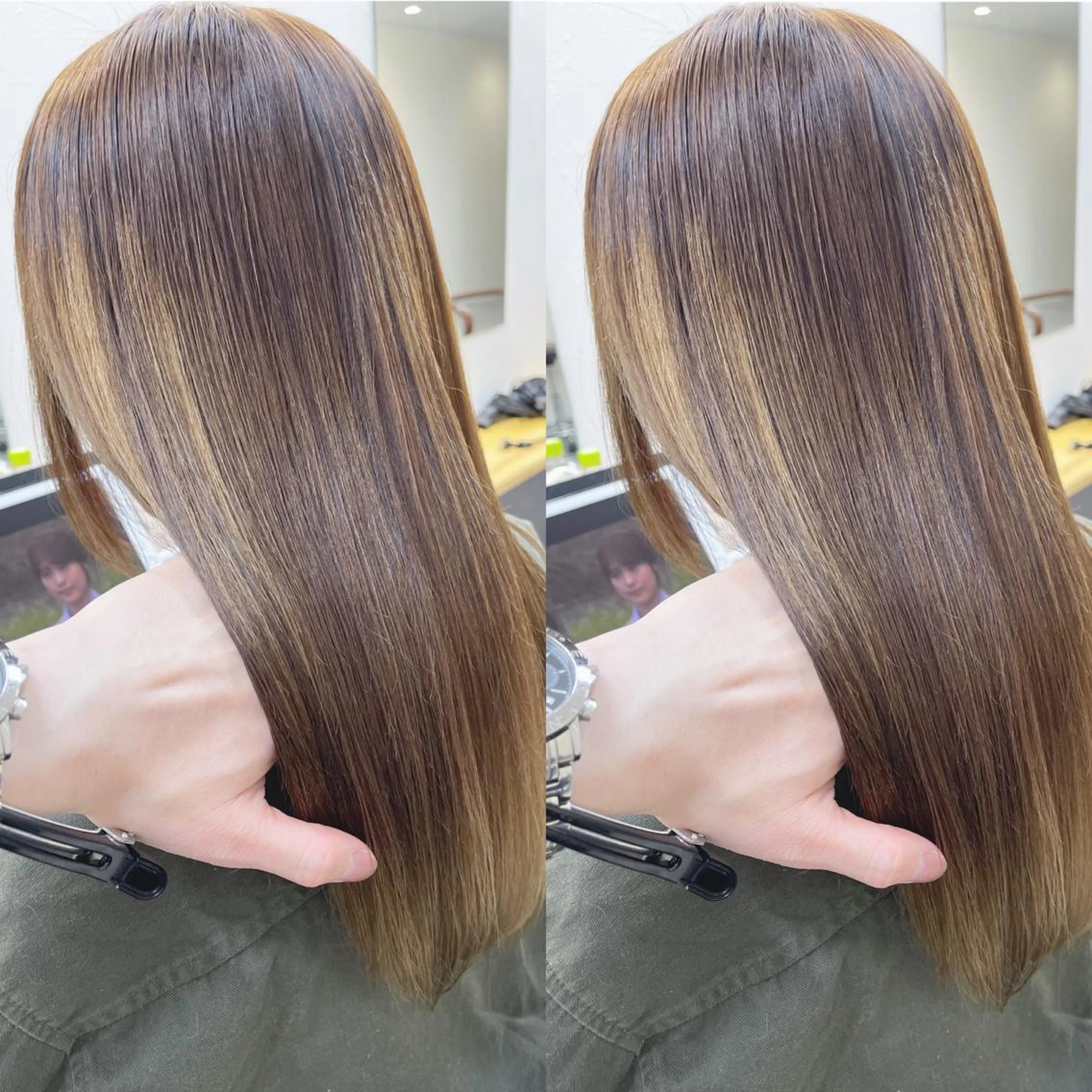 ロング 髪質改善 縮毛矯正 カット 縮毛矯正 H (エイチ) 烏丸御池店のヘアスタイル