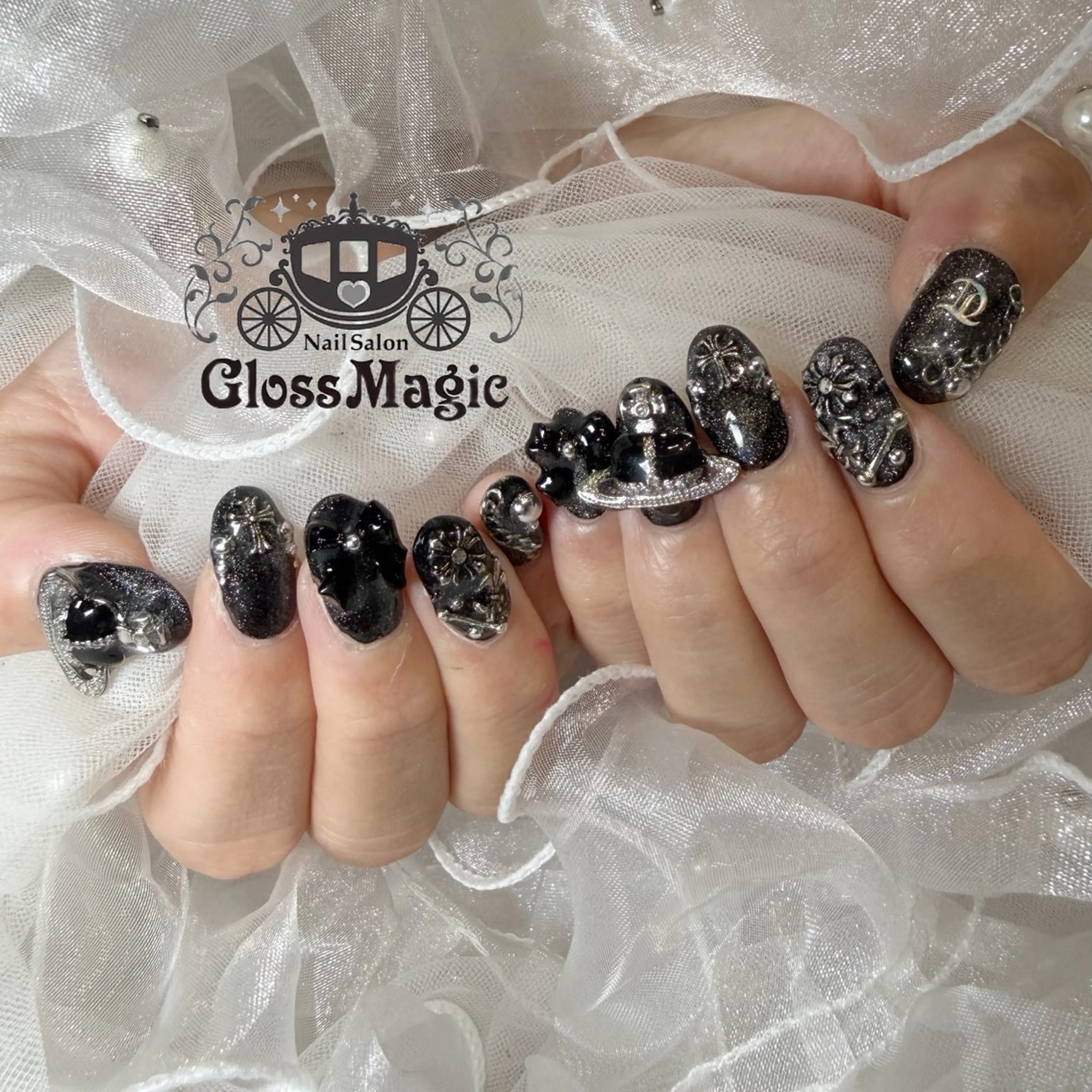 ネイル アートネイル ジェルネイル キラキラネイル ラメ(グリッター) ロングネイル ハンドネイル YUN 💅のネイルデザイン