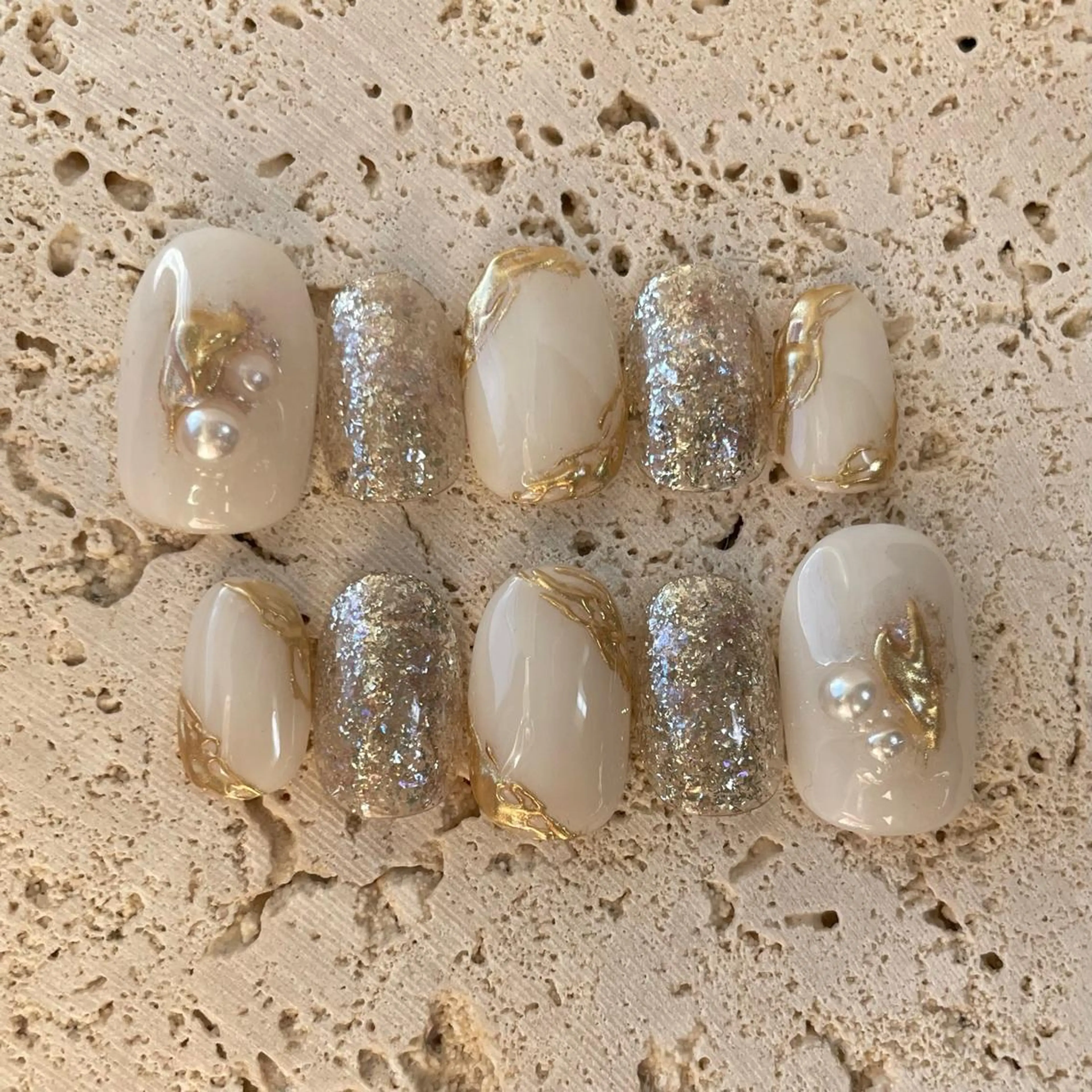 ネイル アートネイル ミラーネイル ニュアンスネイル Colorer'me クロレミーのネイルデザイン