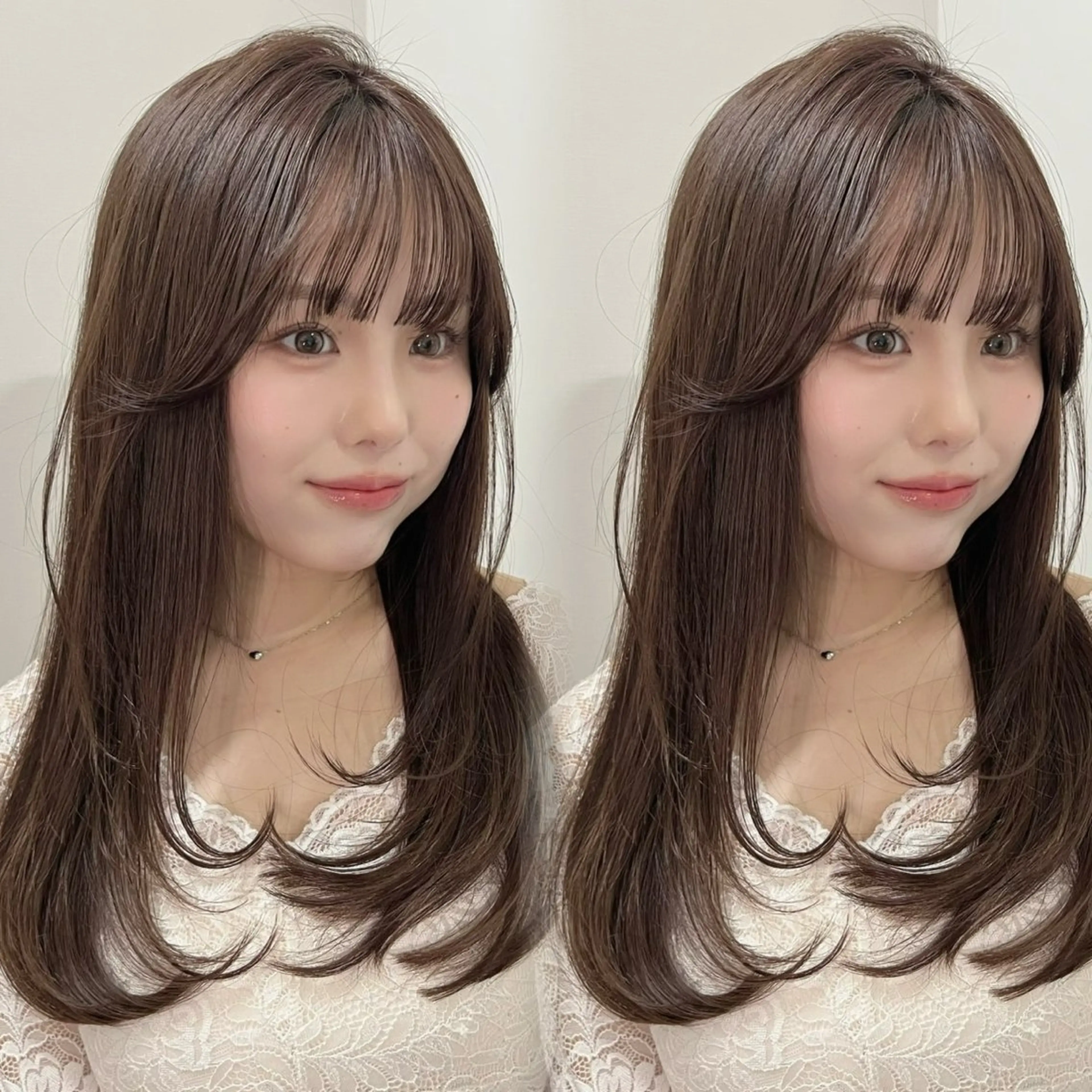 ロング カラー 似合わせカット カット ヘアカラー トリートメント レイヤー/髪質改善 Lond ambreのヘアスタイル