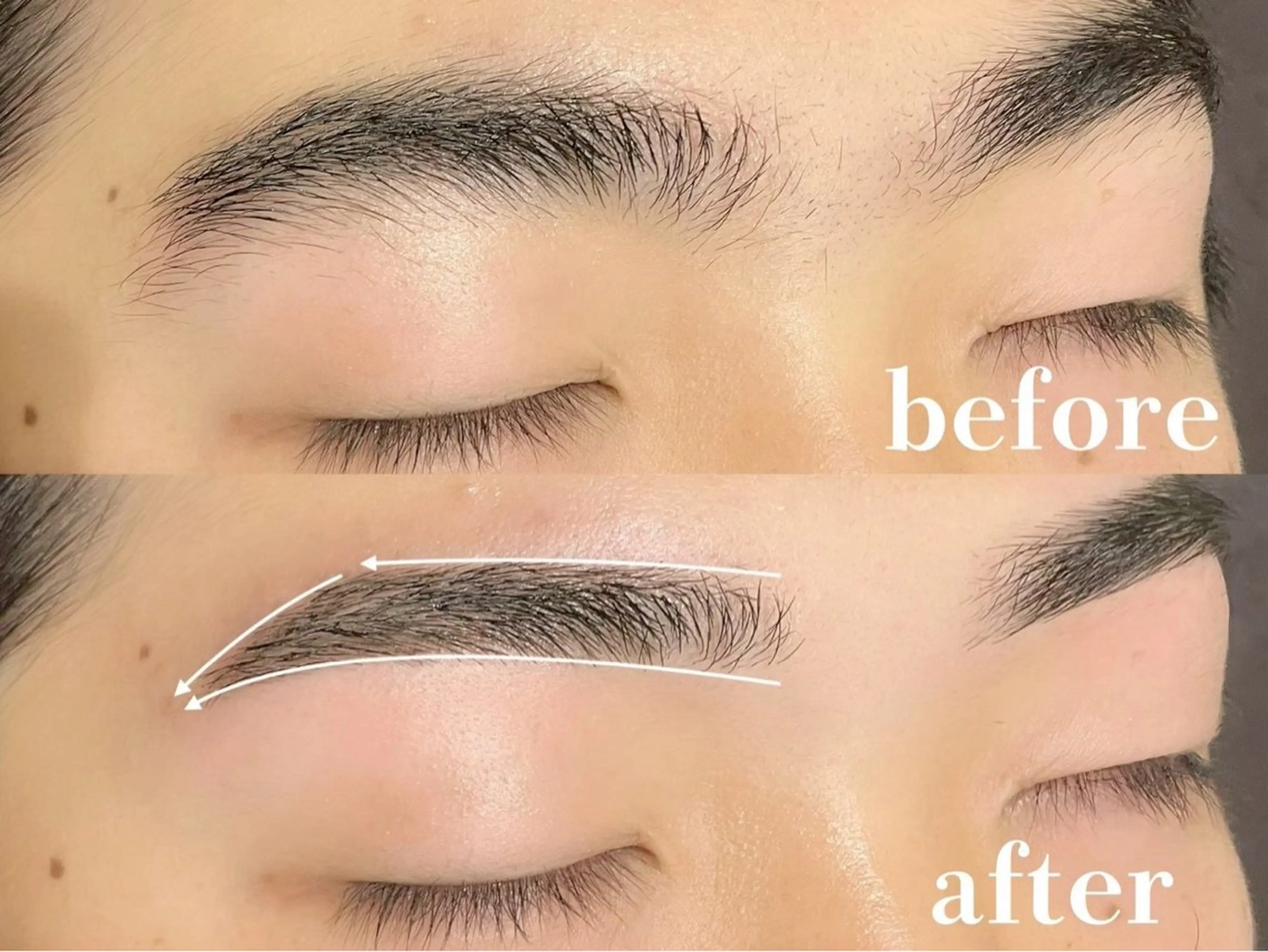 【🔥メンズ眉毛無料🔥】垢抜けメンズ最新トレンド♦️メンズアイブロウワックス➕毛量調整の写真