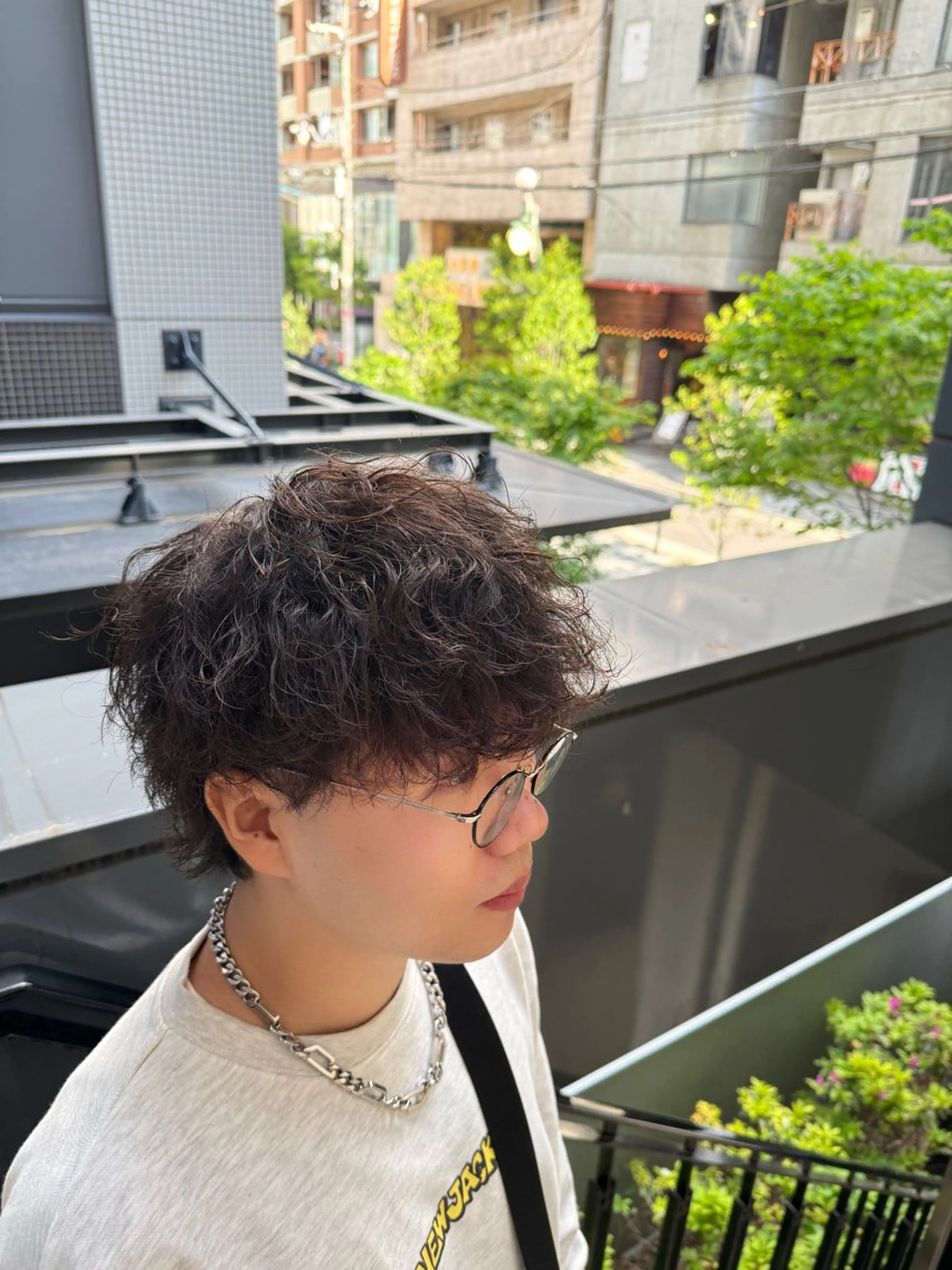パーマ メンズ カット パーマ 河野 悠のヘアスタイル