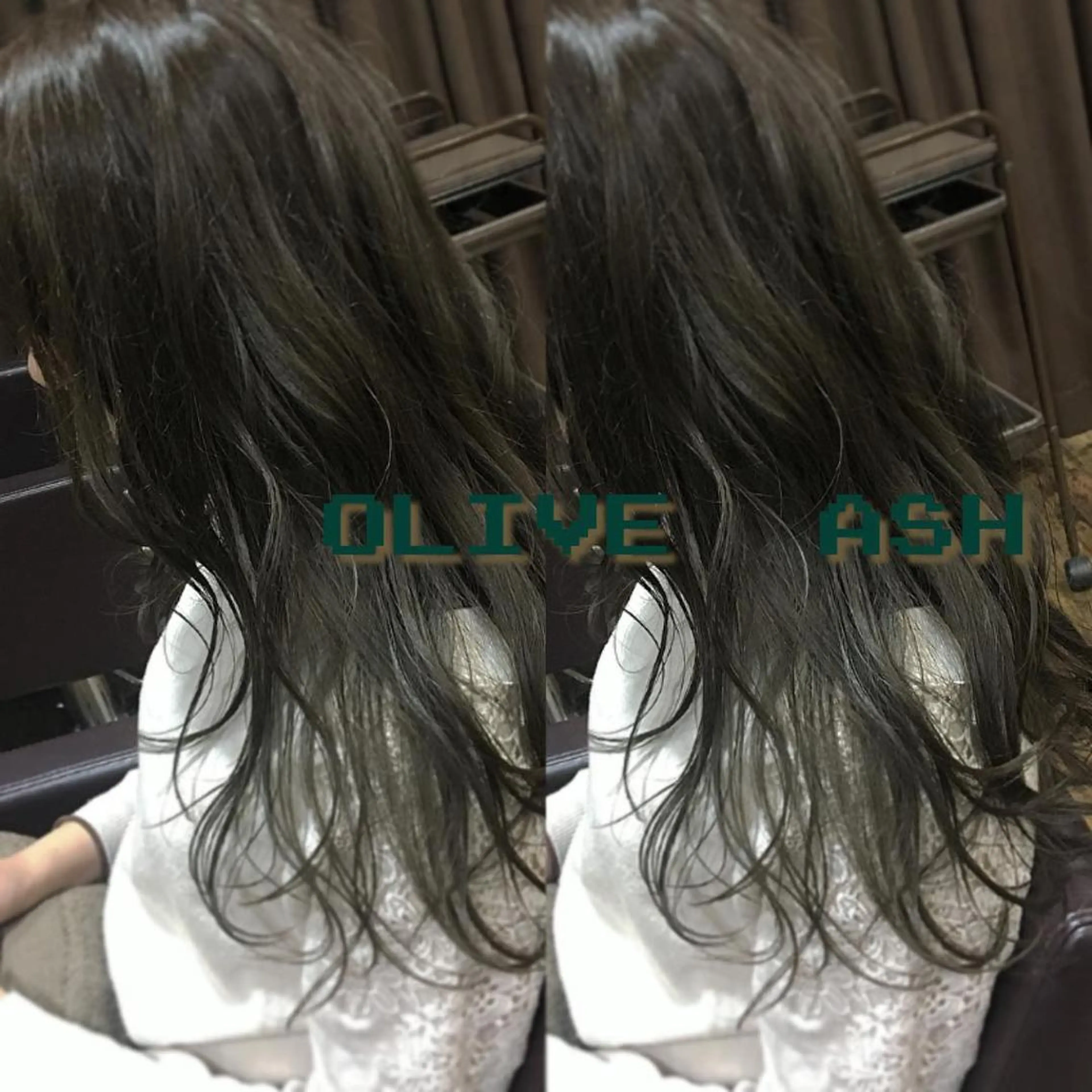 ロング アッシュ ヘアカラー 韓国ヘア🇰🇷 YURIYAのヘアスタイル