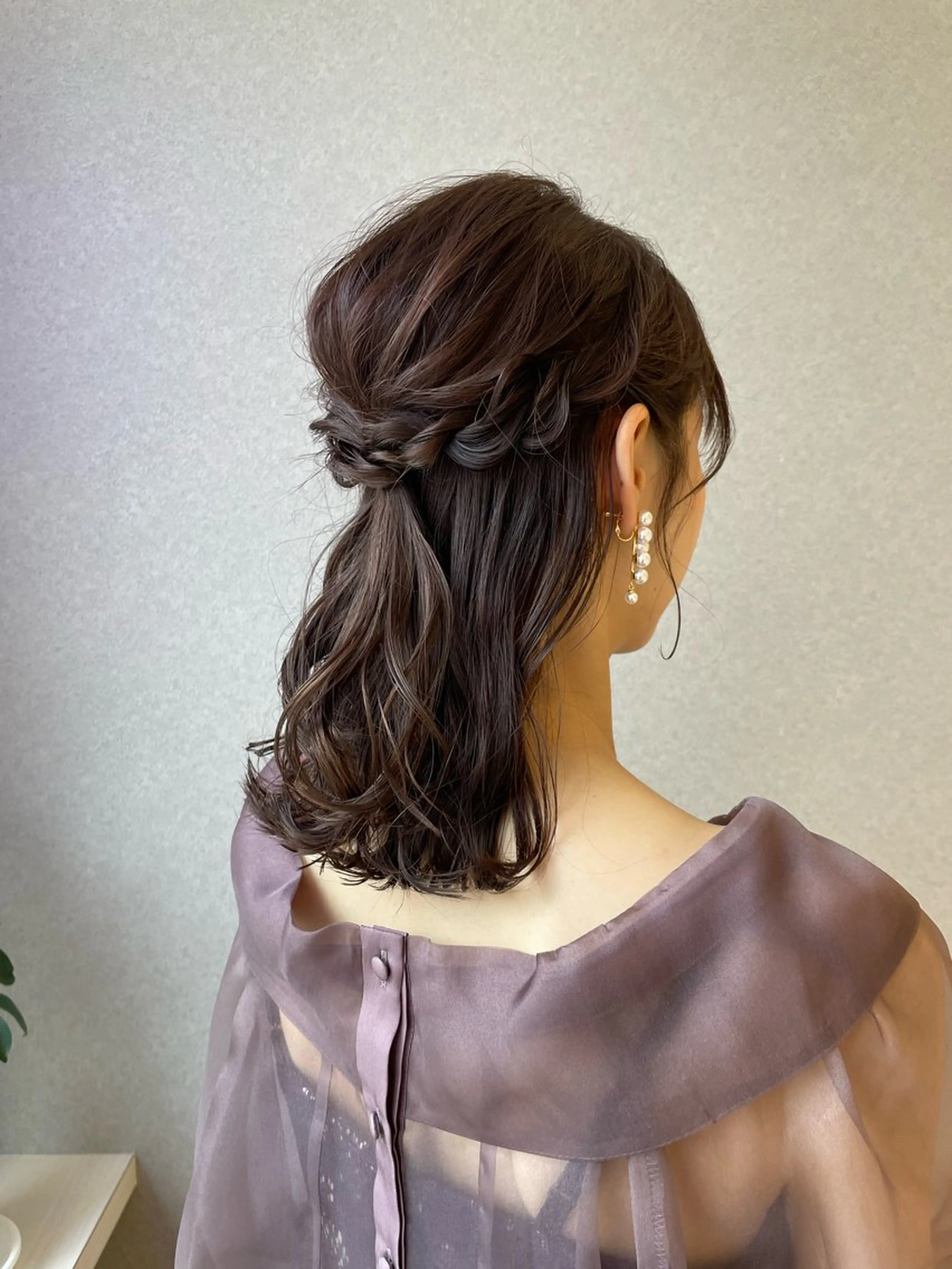 カラー ヘアアレンジ ハーフアップ 薬院浄水通/ショート /メンズ/rukaのヘアスタイル