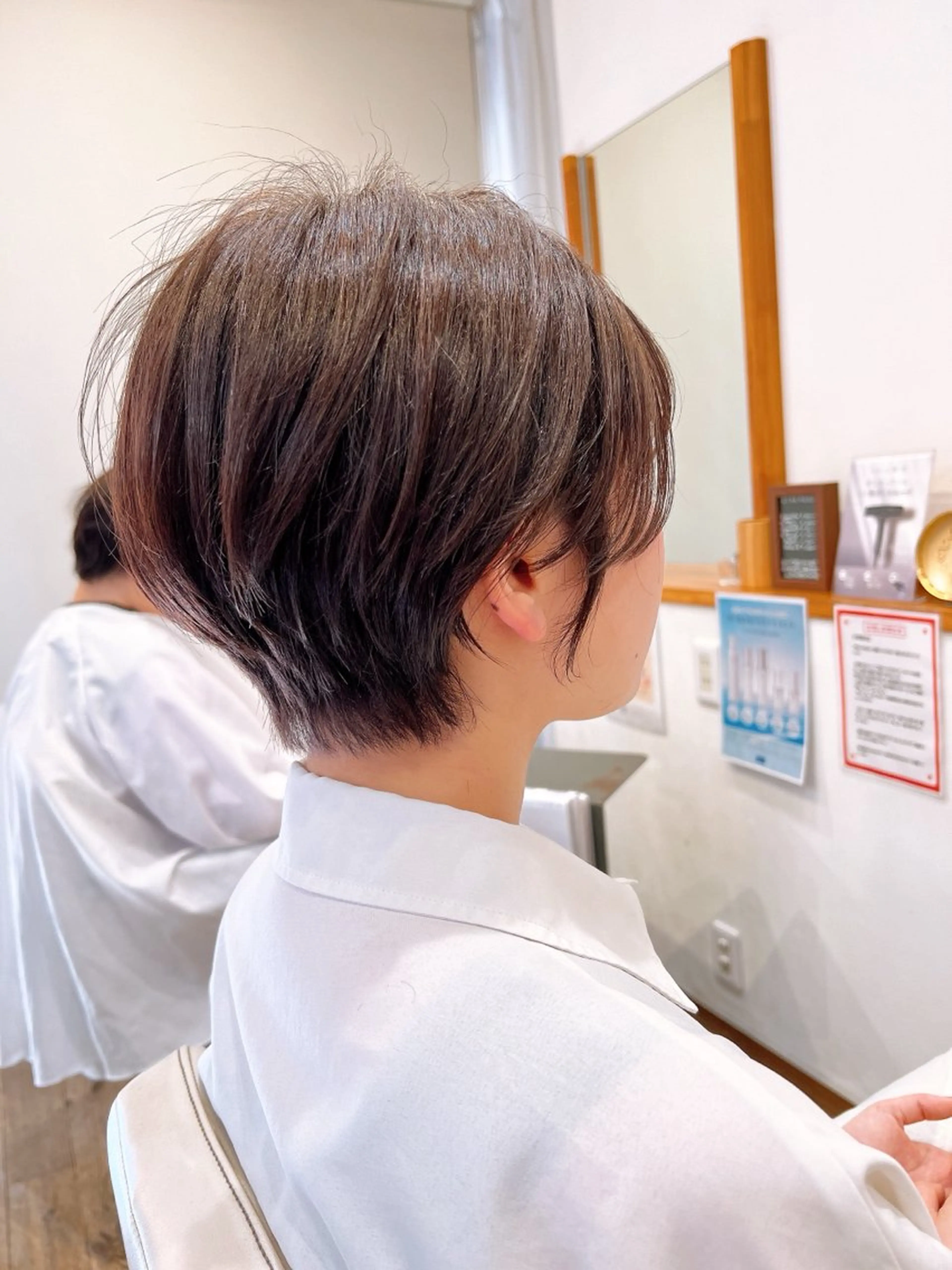 ショート カラー カット ヘアカラー アザマ　ヤスカツ _rosso 川口のヘアスタイル