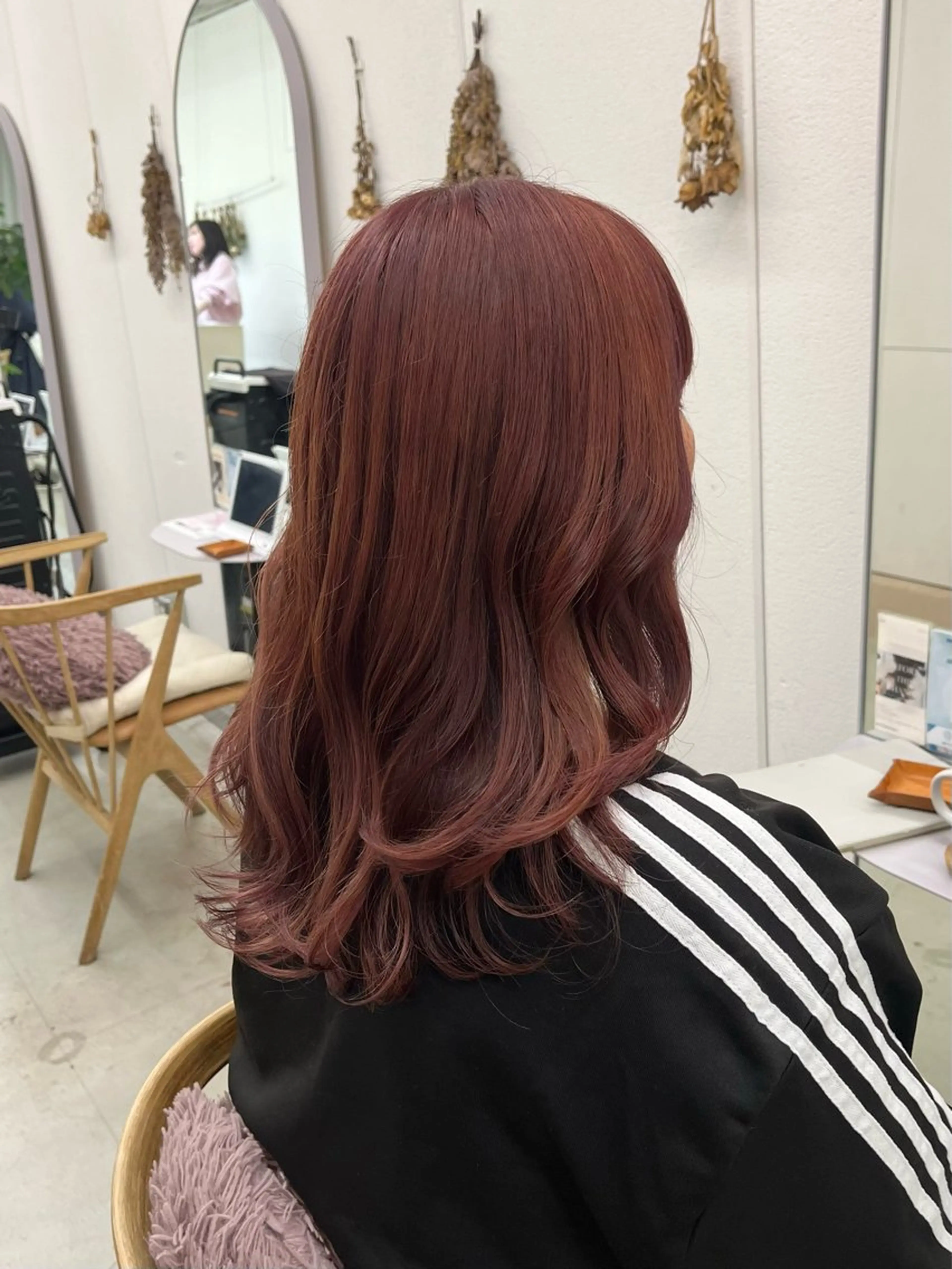 セミロング カラー ヘアカラー トリートメント 🌼花屋併設🌼 木下奈々望のヘアスタイル