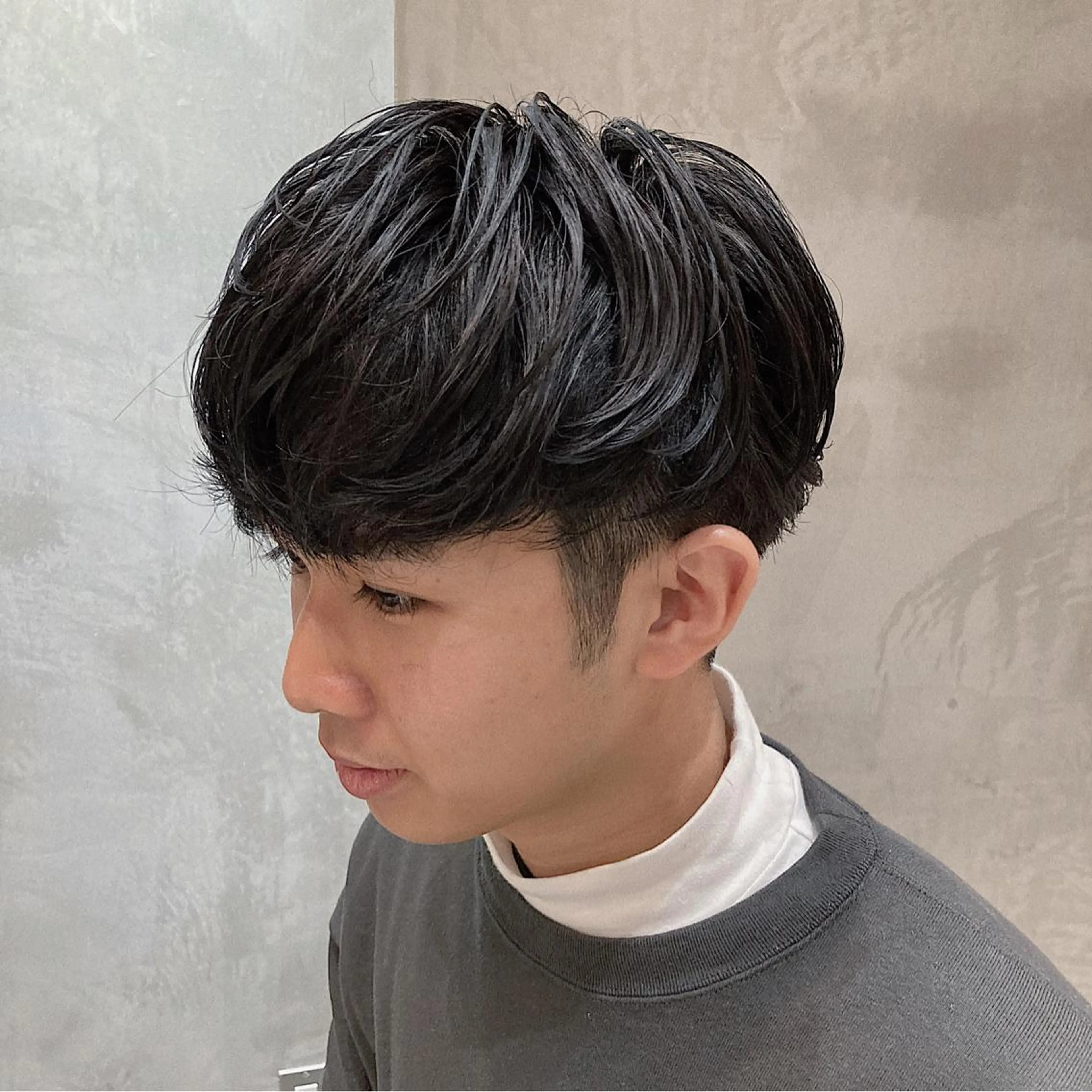 ショート パーマ メンズ マッシュ メンズパーマ ショートヘア ニュアンスパーマ カット パーマ トリートメント fifth JINGUMAE所属・波巻きスパイラルパー マ/シャドウパーマ駿のヘアスタイル