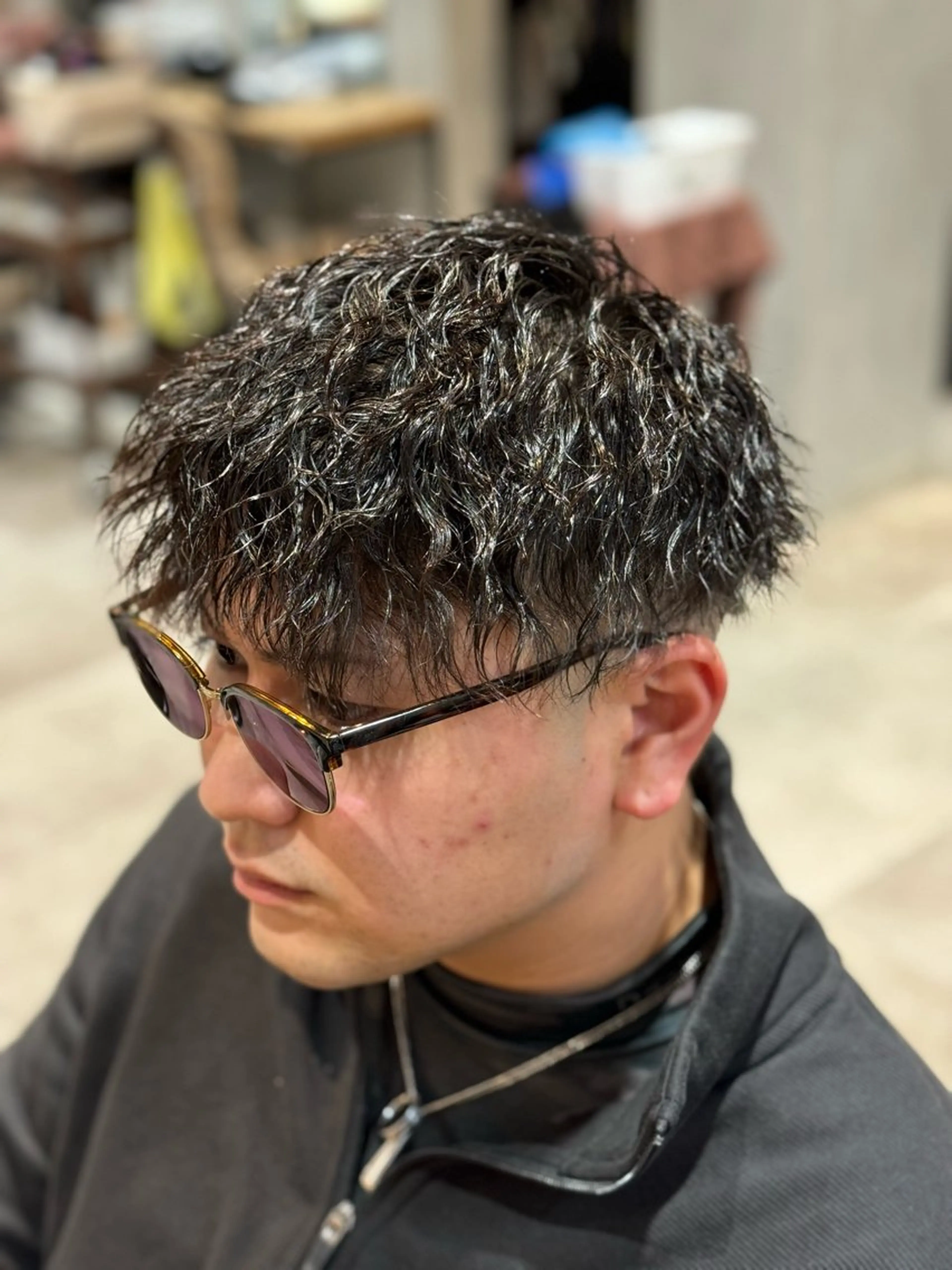 ショート メンズ メンズパーマ カット パーマ メンズ特化 TAKUYAのヘアスタイル